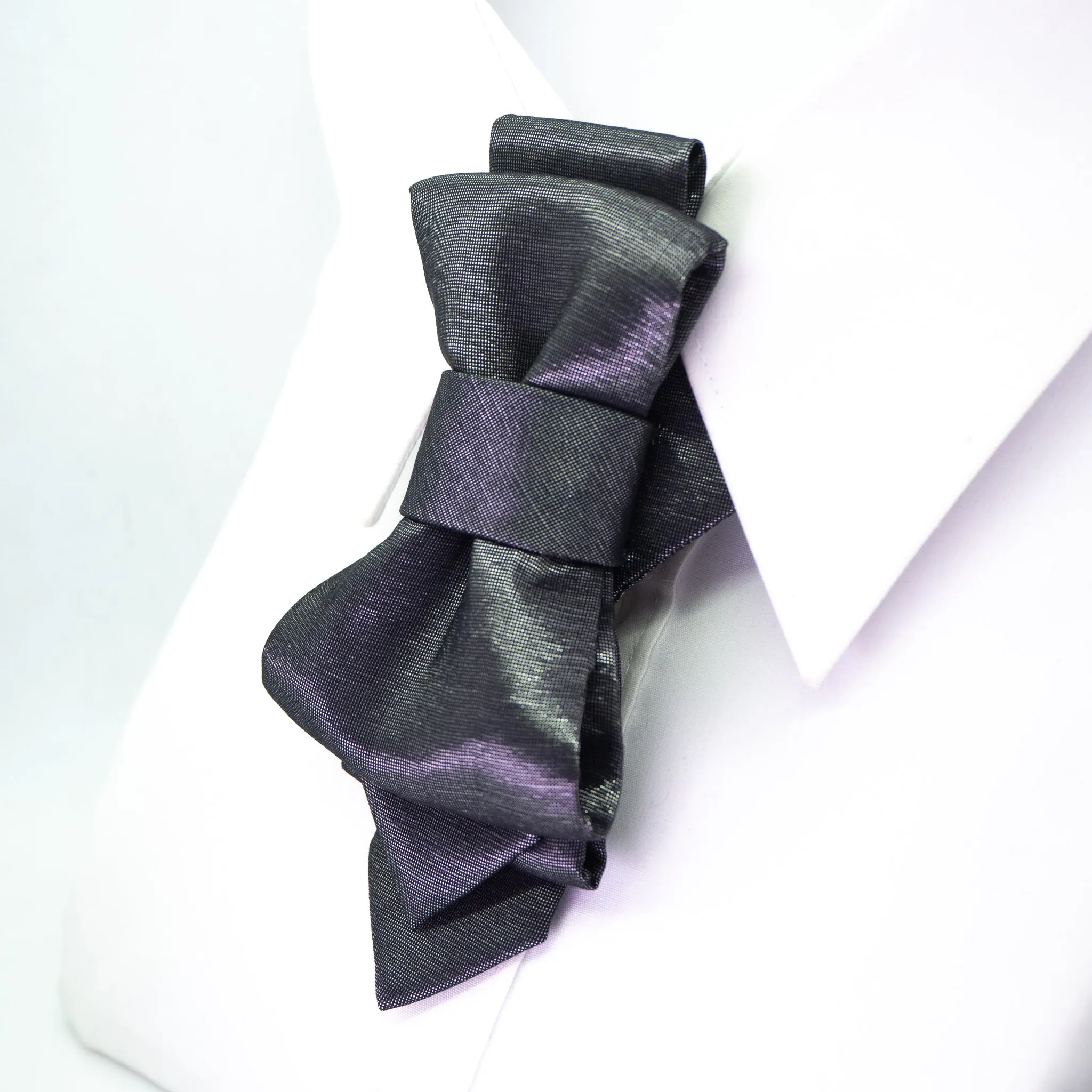 BOW TIE "SILVER ORIGAMI"