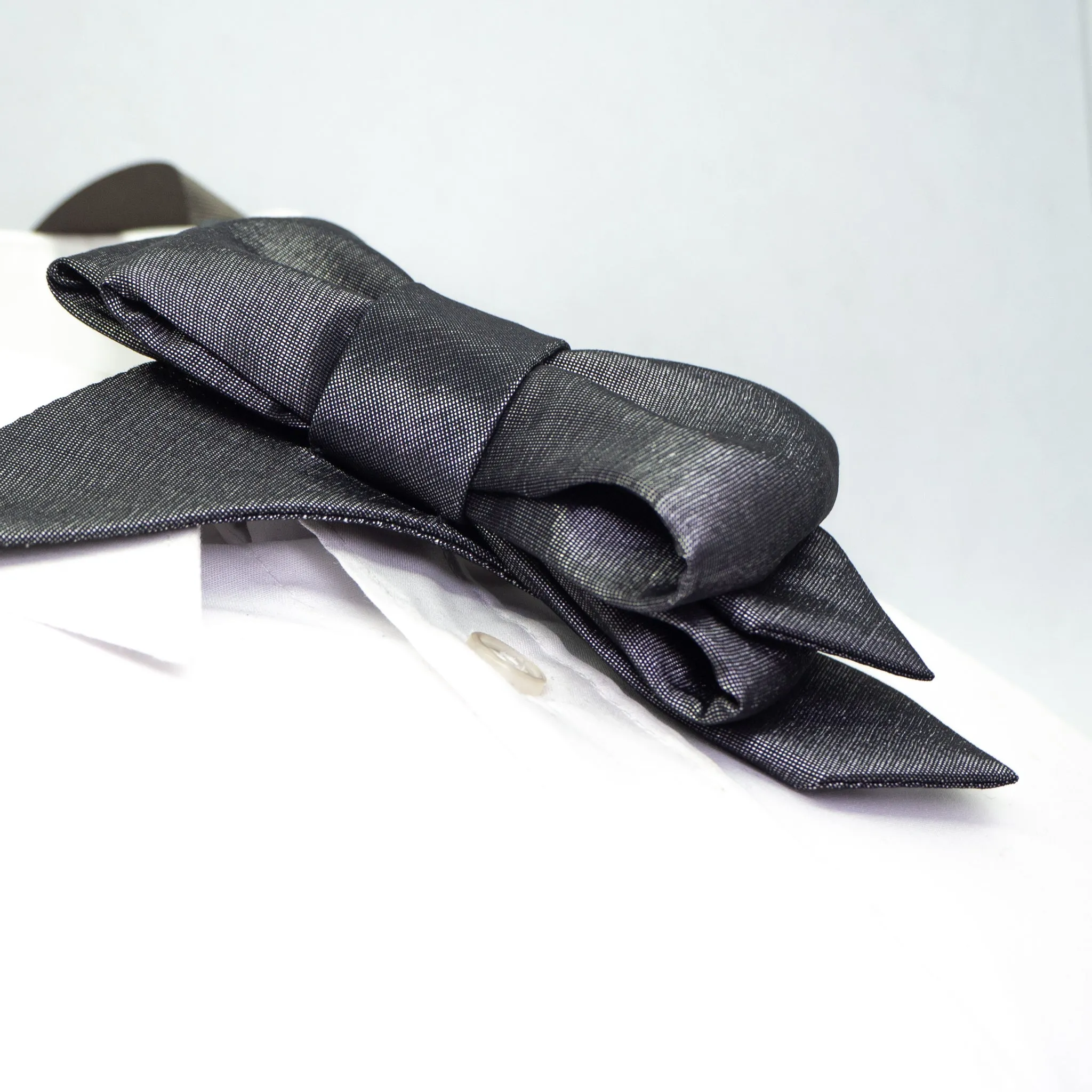 BOW TIE "SILVER ORIGAMI"