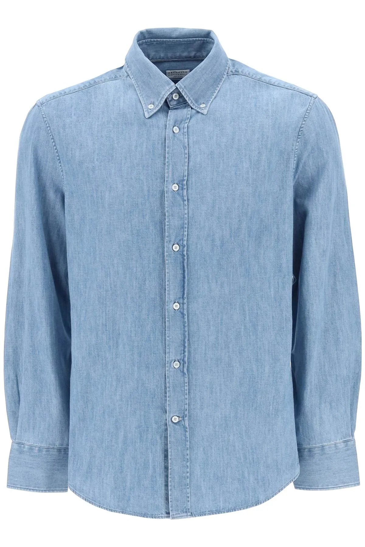 Brunello cucinelli shirt in denim with light wash