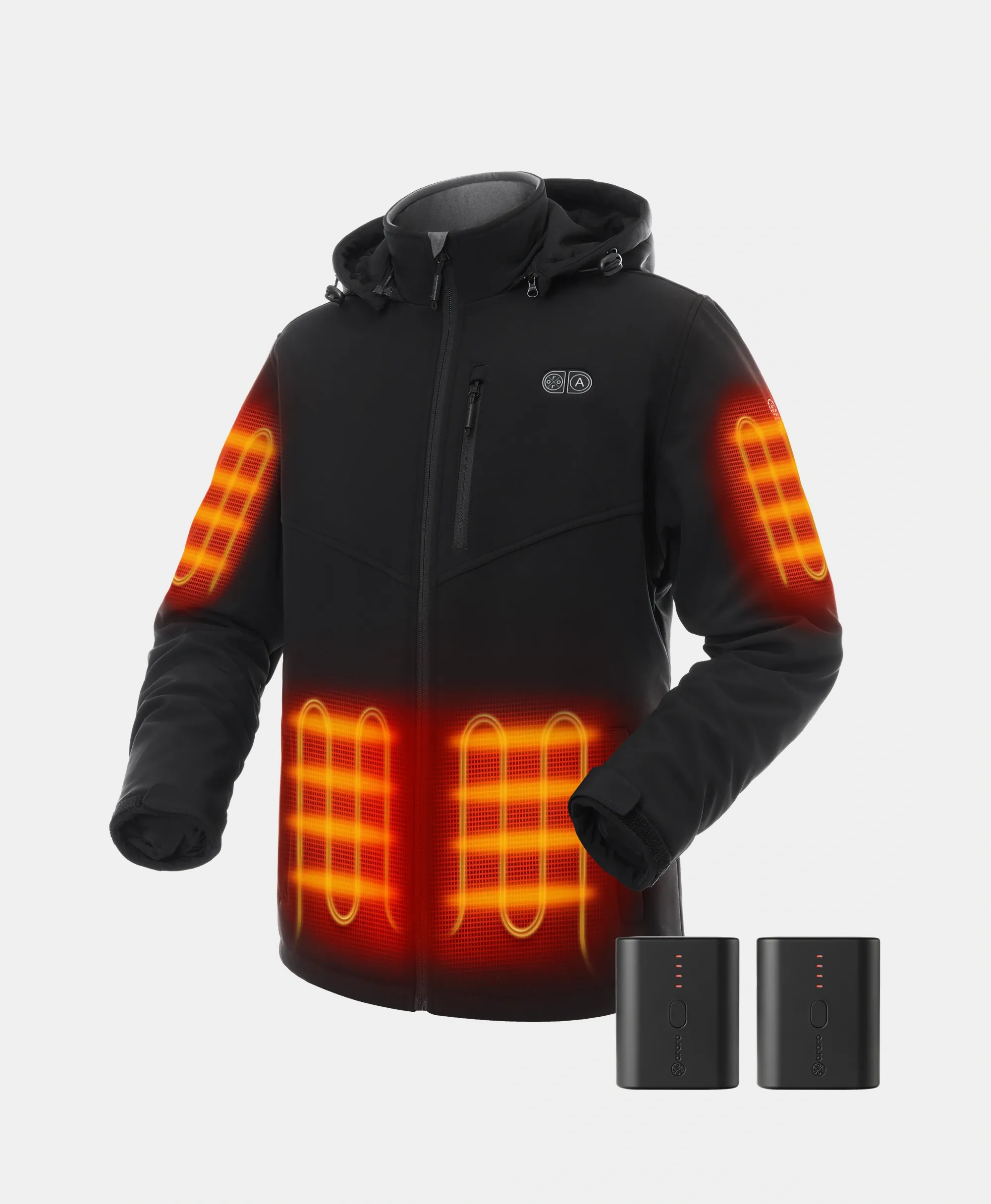 Bundle Deal - Men's Heated Dual Control Jacket (Pocket Heating) & Extra Mini 5K Battery