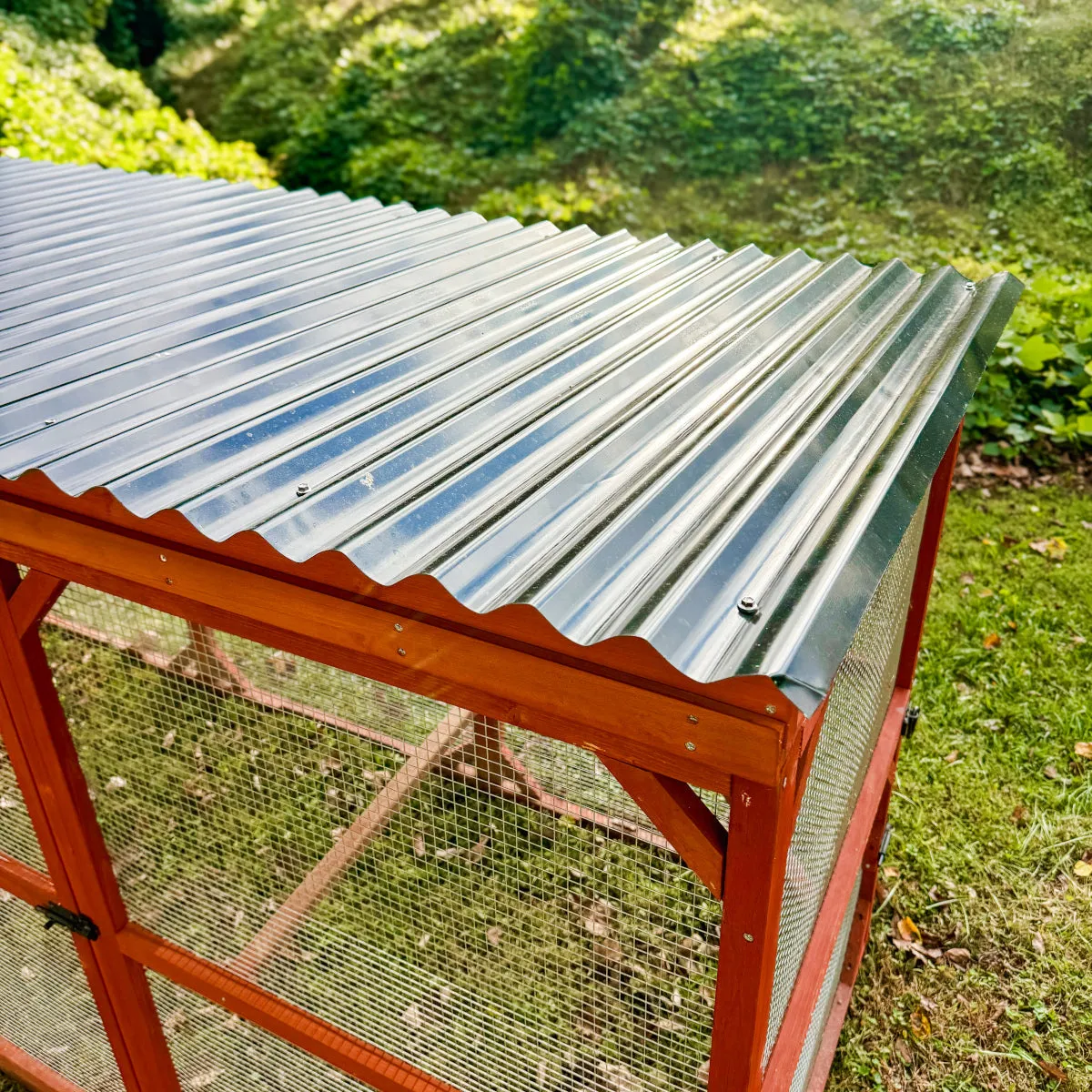 BUNDLE: Rhode Island XL Chicken Coop   Run Extension   Run Roof