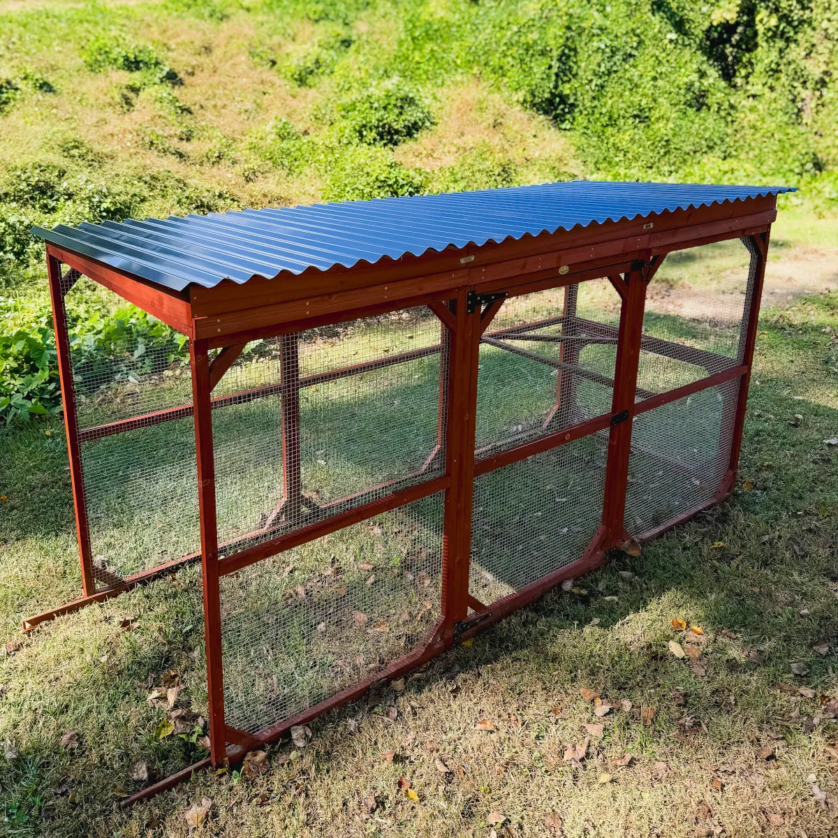 BUNDLE: Rhode Island XL Chicken Coop   Run Extension   Run Roof