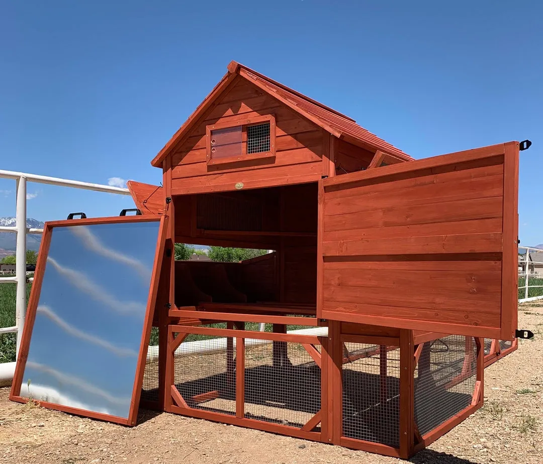 BUNDLE: Rhode Island XL Chicken Coop   Run Extension   Run Roof