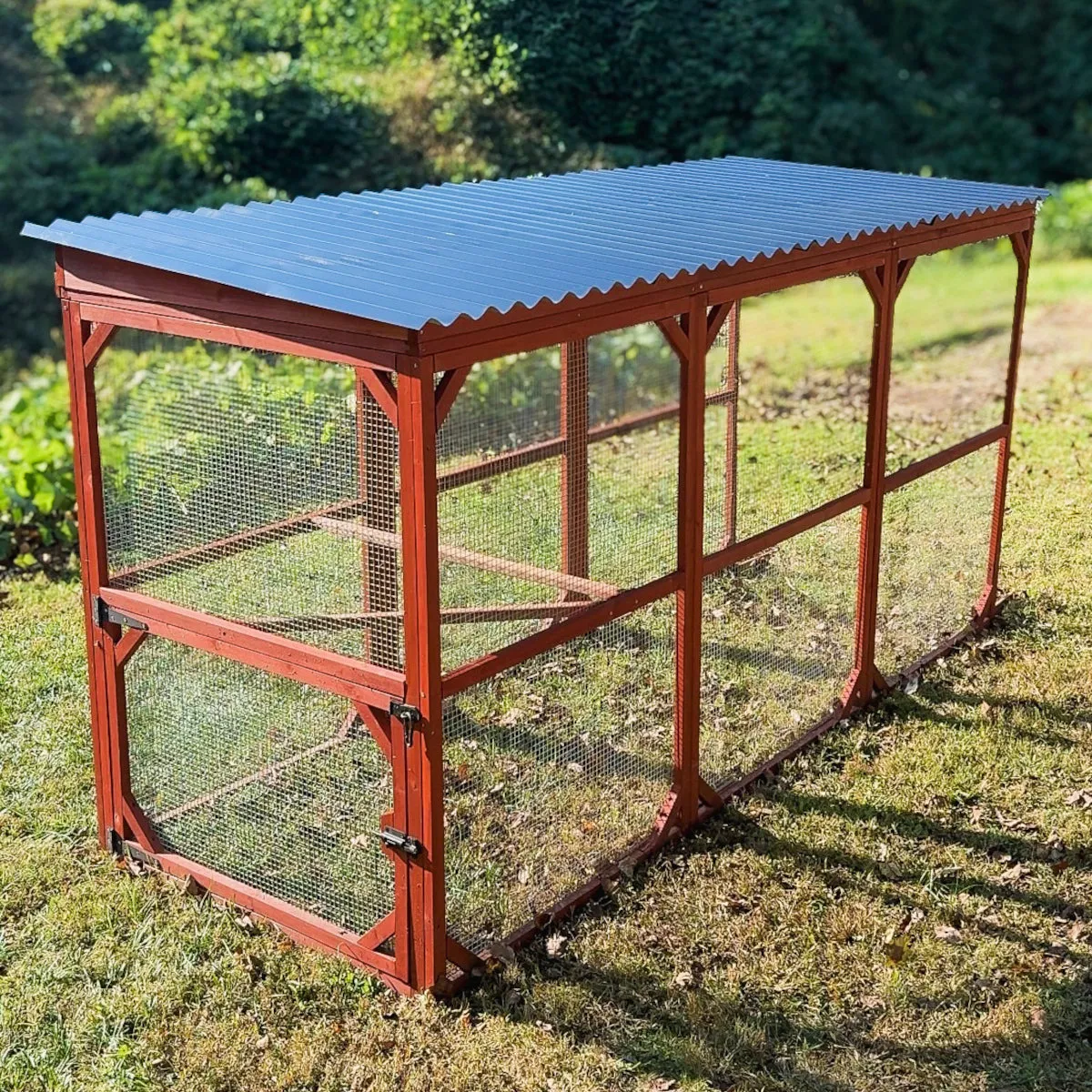 BUNDLE: Rhode Island XL Chicken Coop   Run Extension   Run Roof