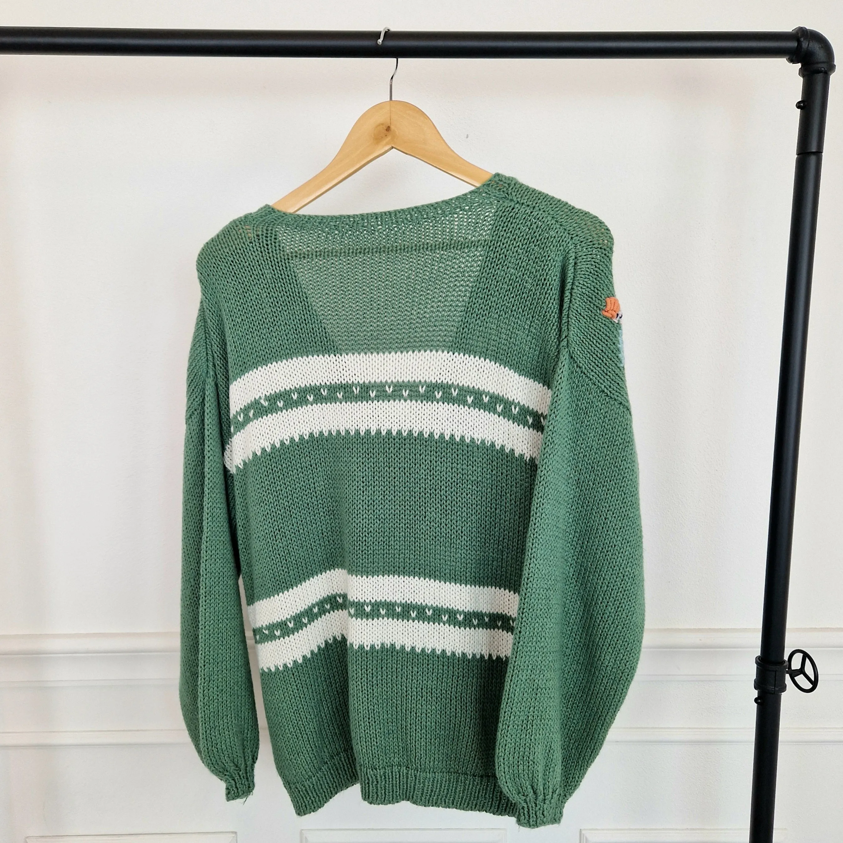 Cardigan verde bamboline