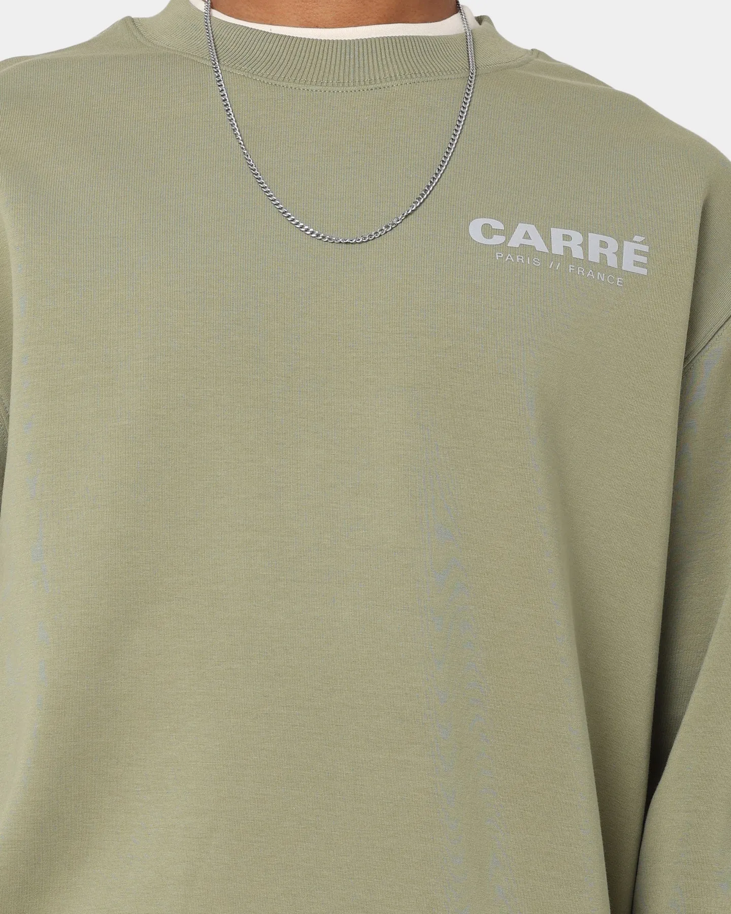 Carré Motion Crewneck Army Green