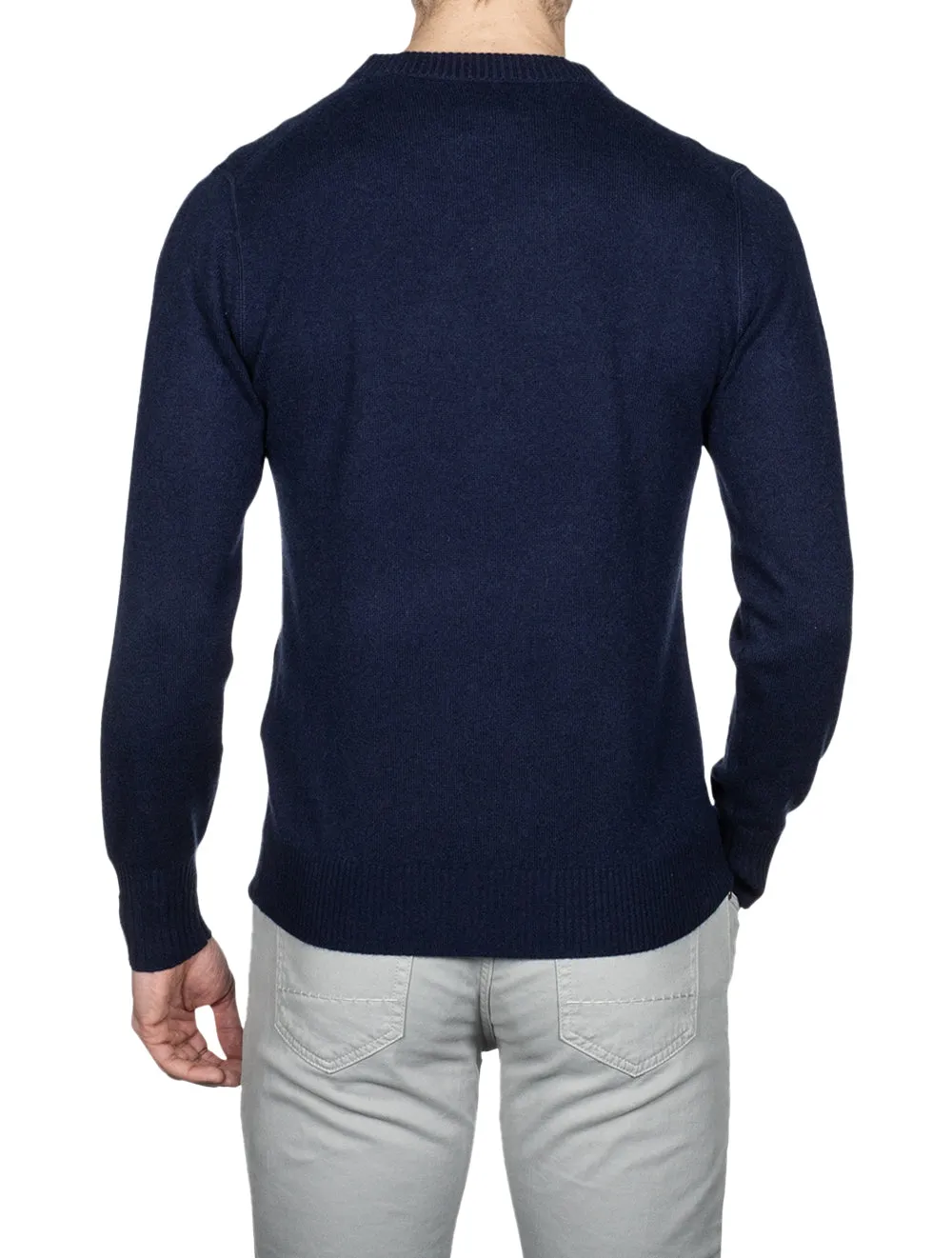 Cashmere Crew Neck Evening Blue