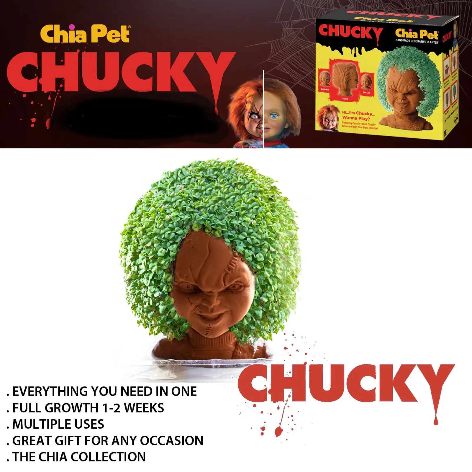 Chia Pet Planter - Chucky