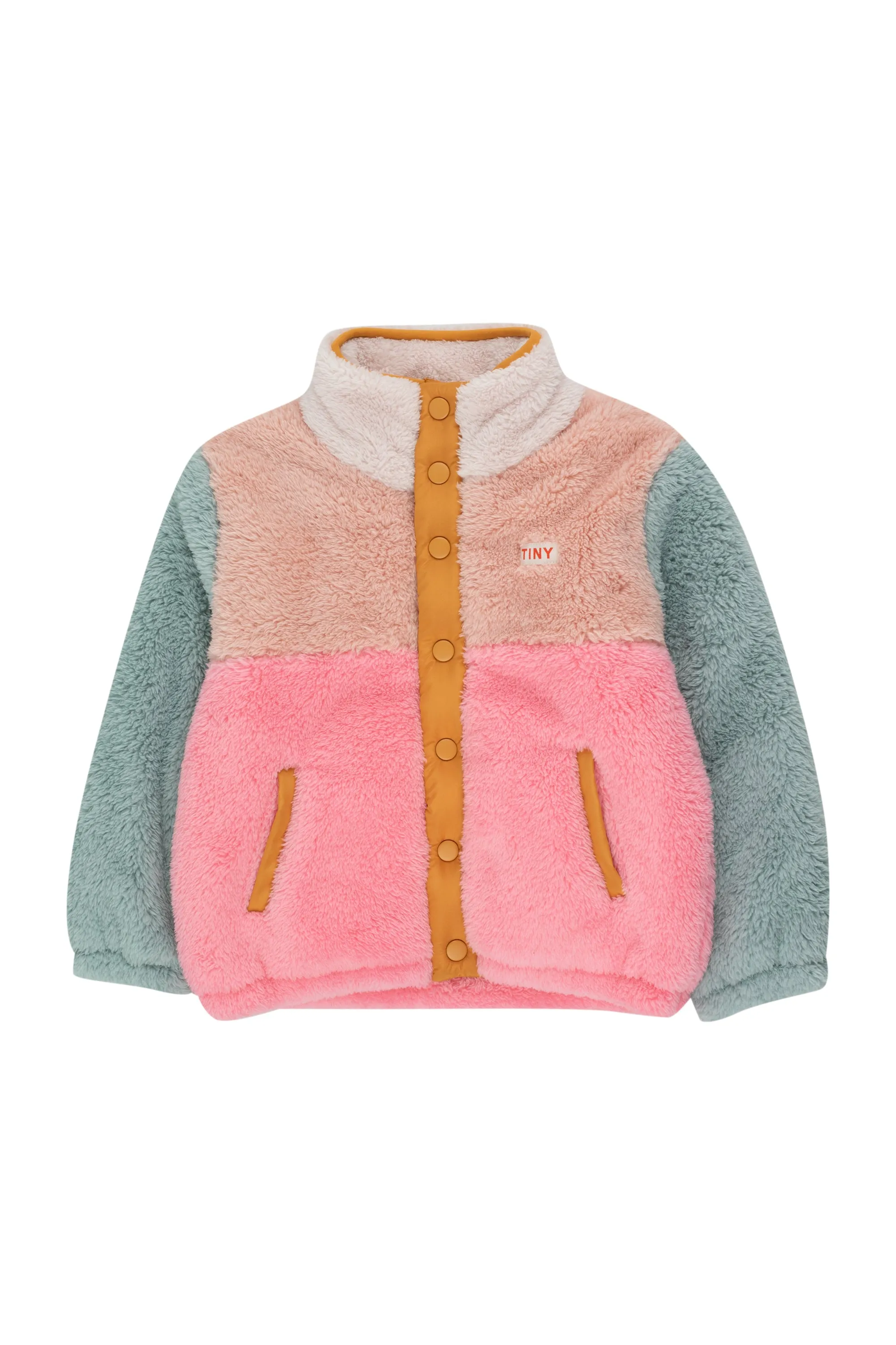 Color Block Polar Sherpa Jacket