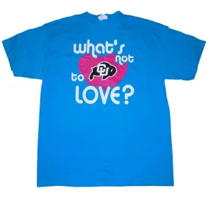 Colorado Buffaloes Cotton Exchange Teal 'Whats Not to Love' Cotton T-Shirt (L)