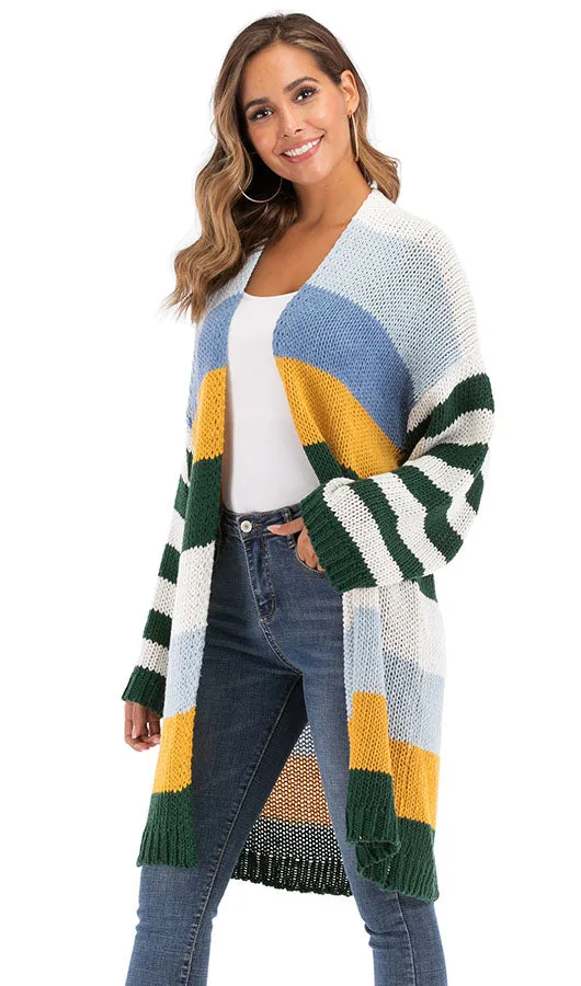 Colorful Knit Cardigan