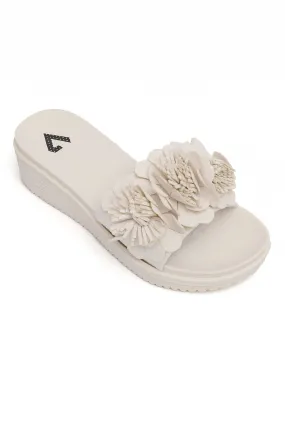 COMFY 3D FLOWER PLATFORMS-WHITE