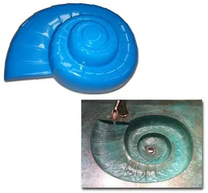 Concrete Sink Mold SDP-46 Nautilus Sea Shell Design (20"x15.25"x5.5")