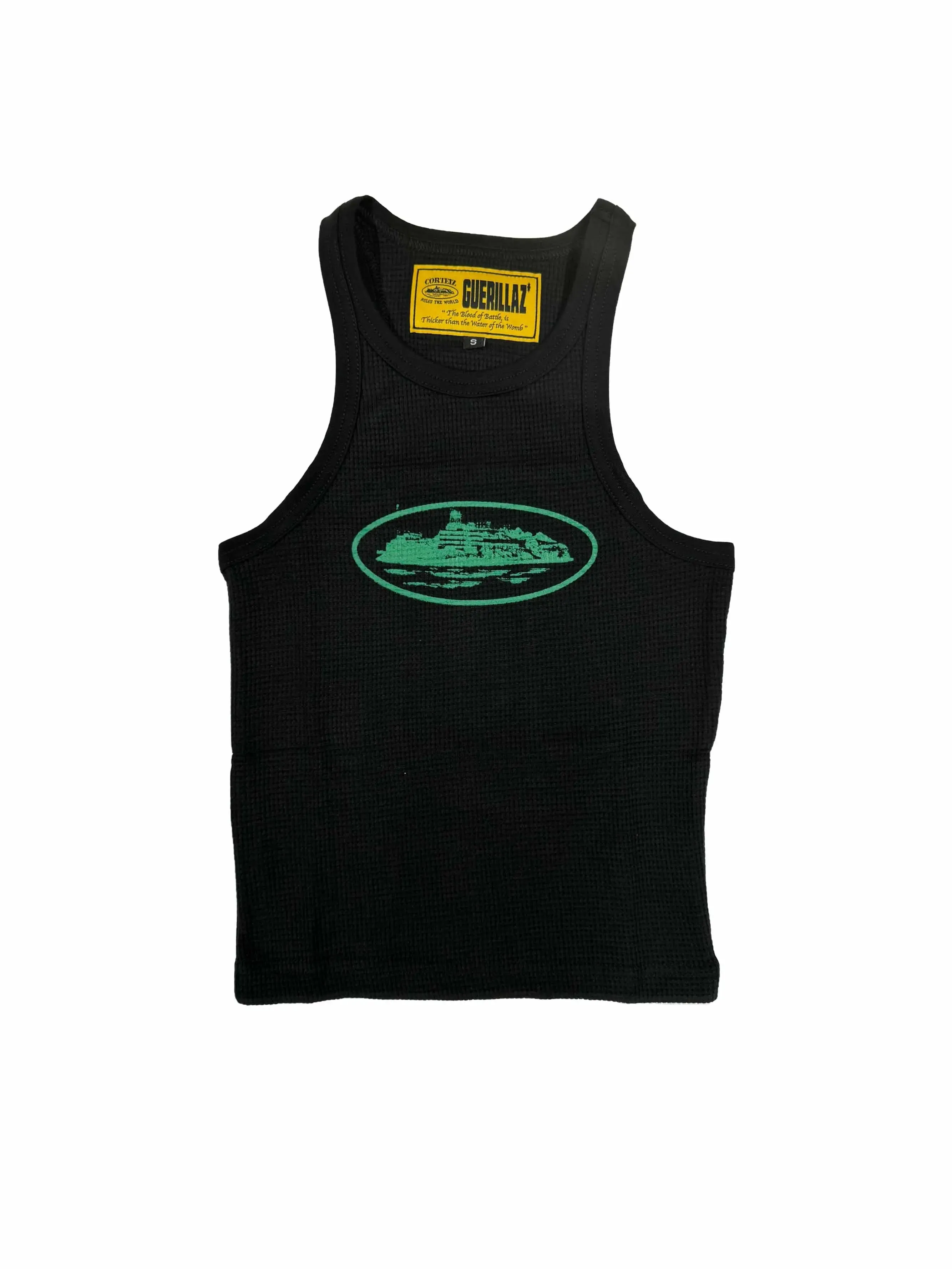 Corteiz Alcatraz Tank Top Black/Green (W)