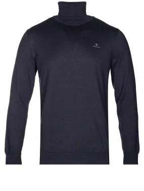 Cotton Cashmere Rollneck Evening Blue