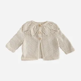 Cotton Lace Cardigan, Cream