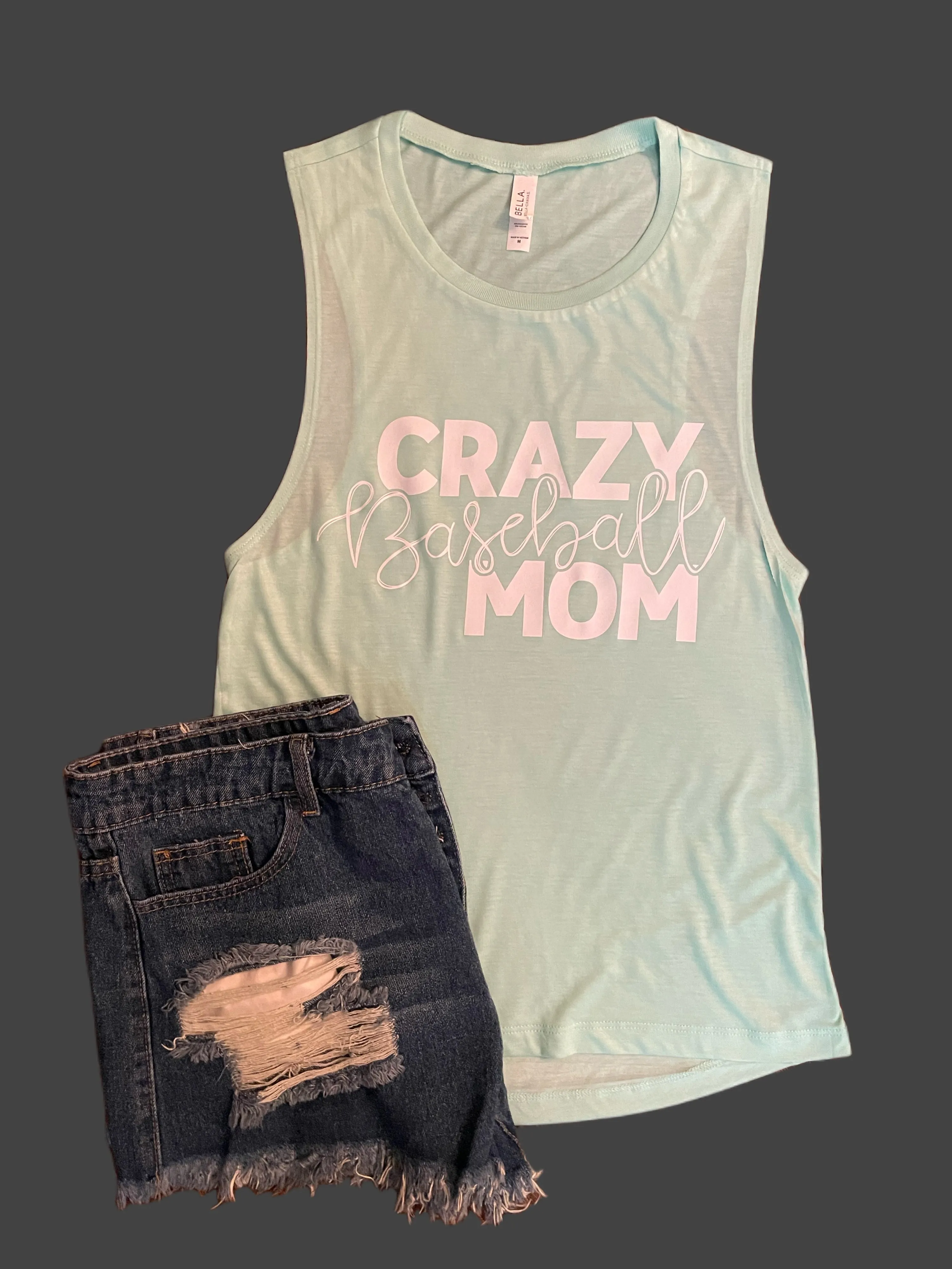 Crazy Baseball Mom Tank