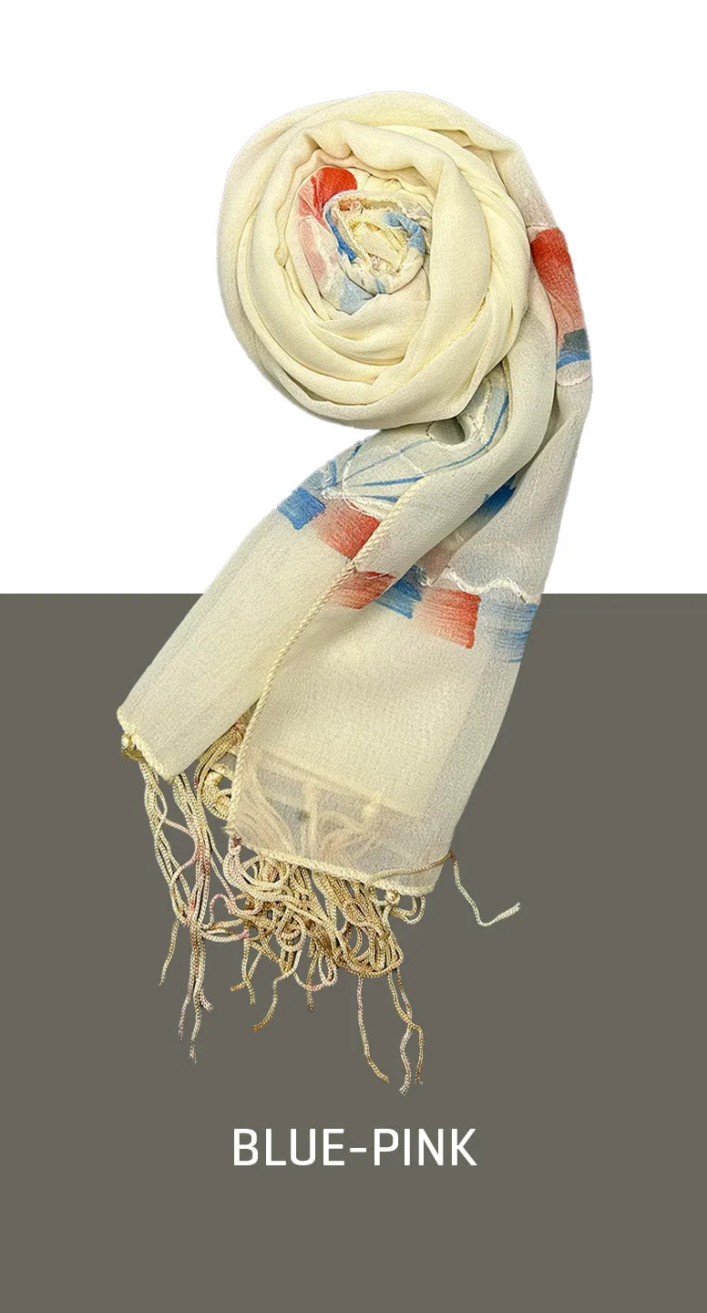 Cream Floral Scarf | Shop online