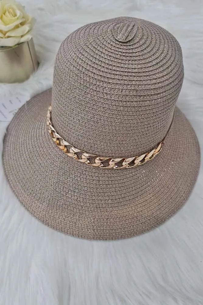 Crochet Pattern Metal Chain Bucket Hat