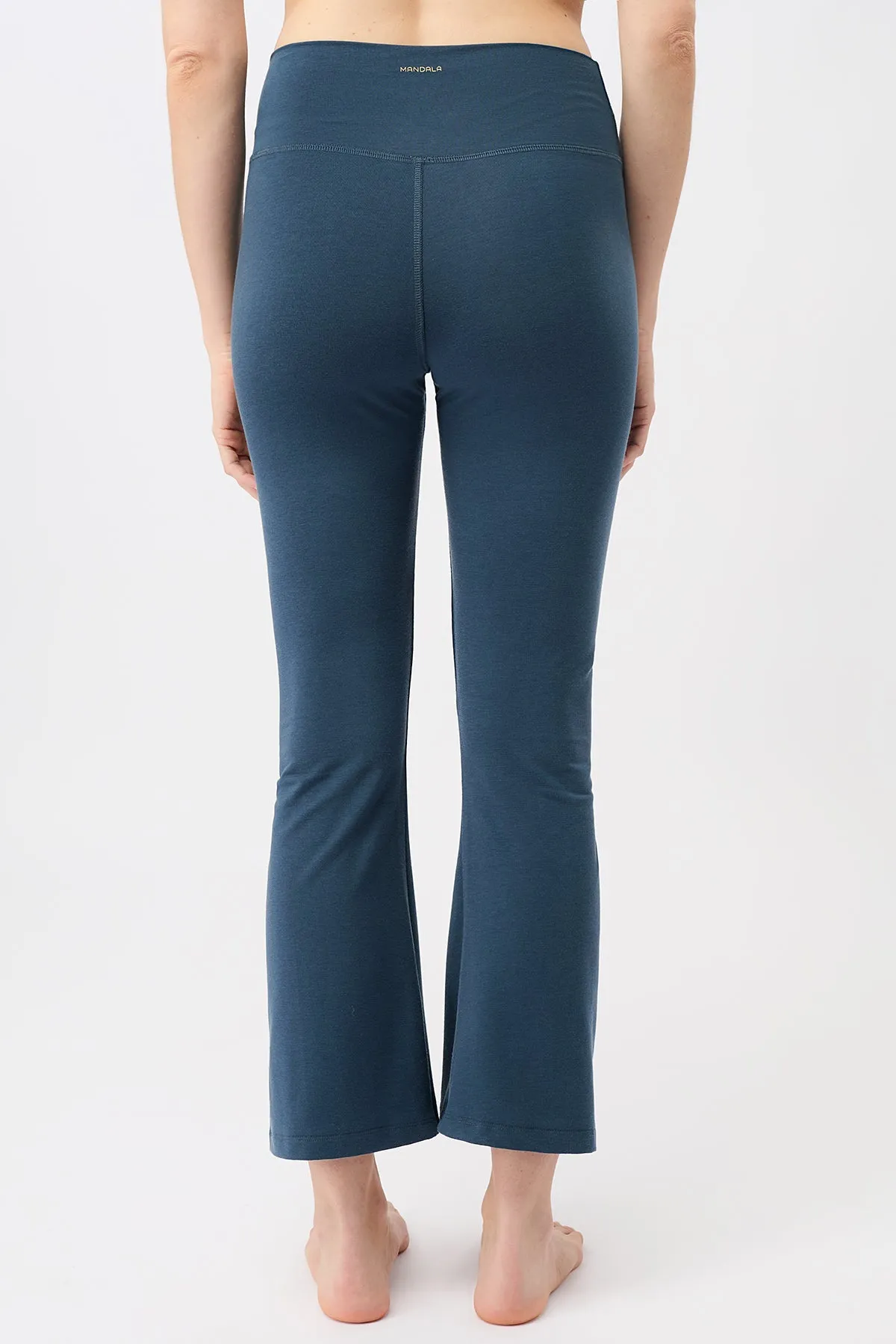 Cropped Flared Pants Dark Peppermint