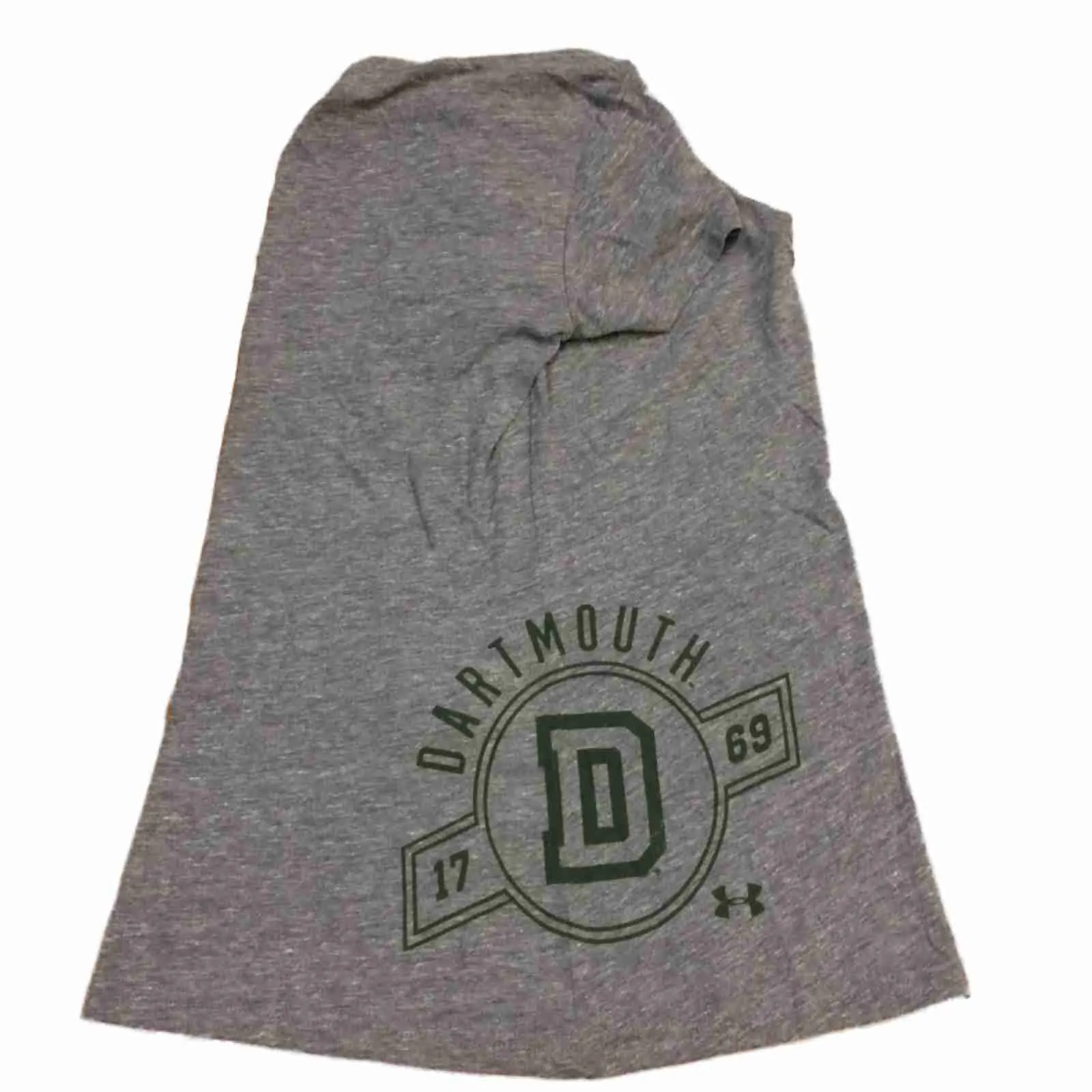 Dartmouth Big Green Under Armour HeatGear WOMENS Gray SS V-Neck T-Shirt (M)