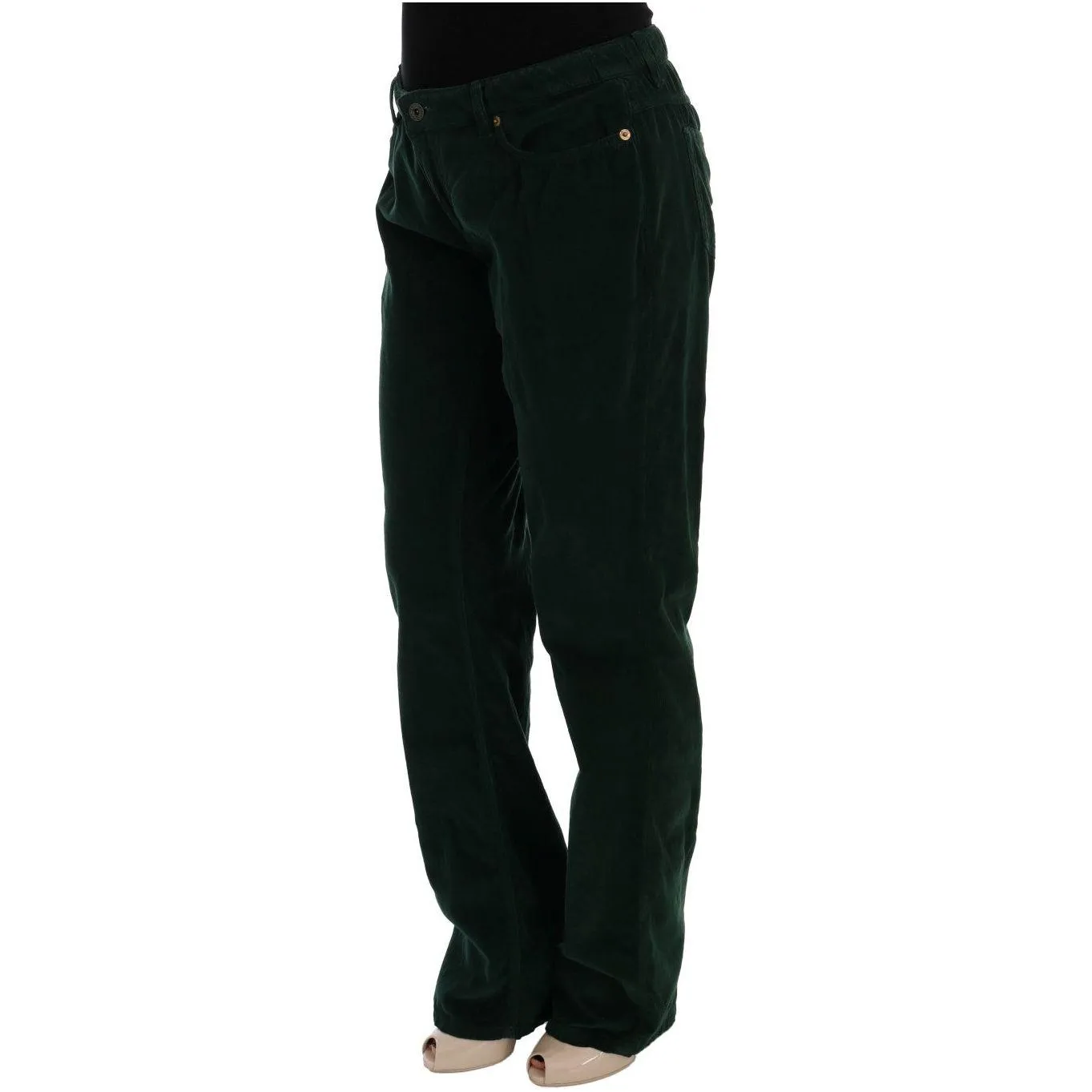 Dolce & Gabbana Elegant Green Cotton Blend Trousers