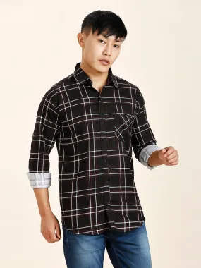 Drag Checked Men's Shirt