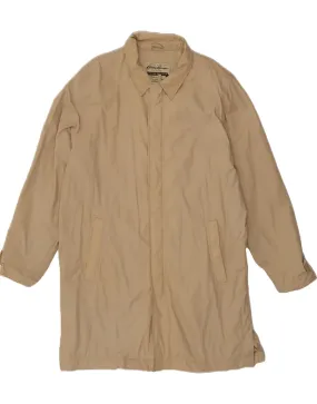 EDDIE BAUER Mens Overcoat UK 42 XL Beige Nylon