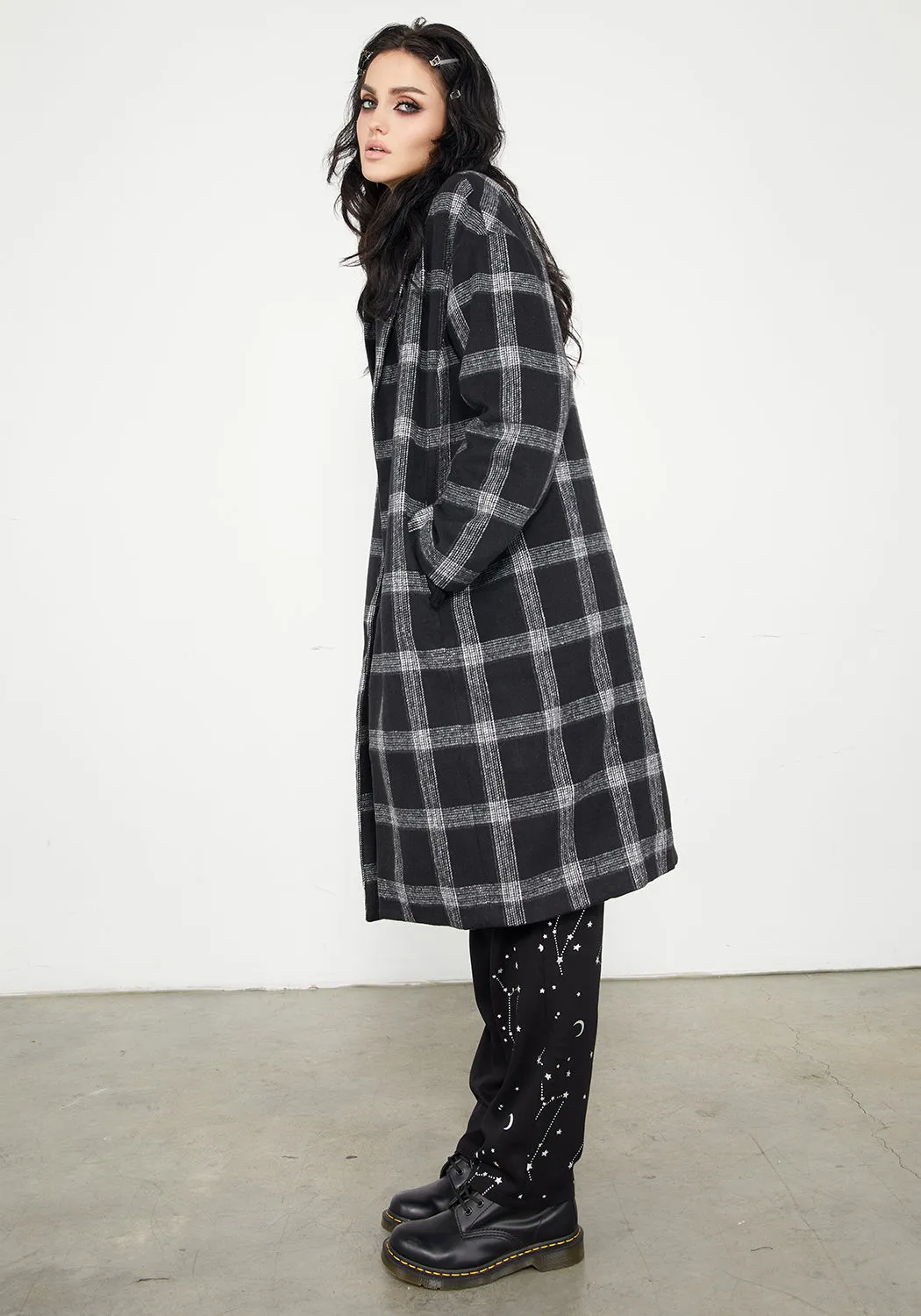 Effy Plaid Duster Coat