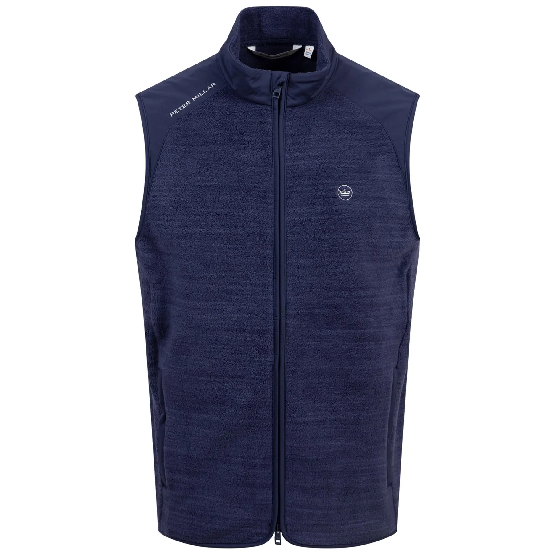 Fade Full Zip Mid Vest Navy - AW24