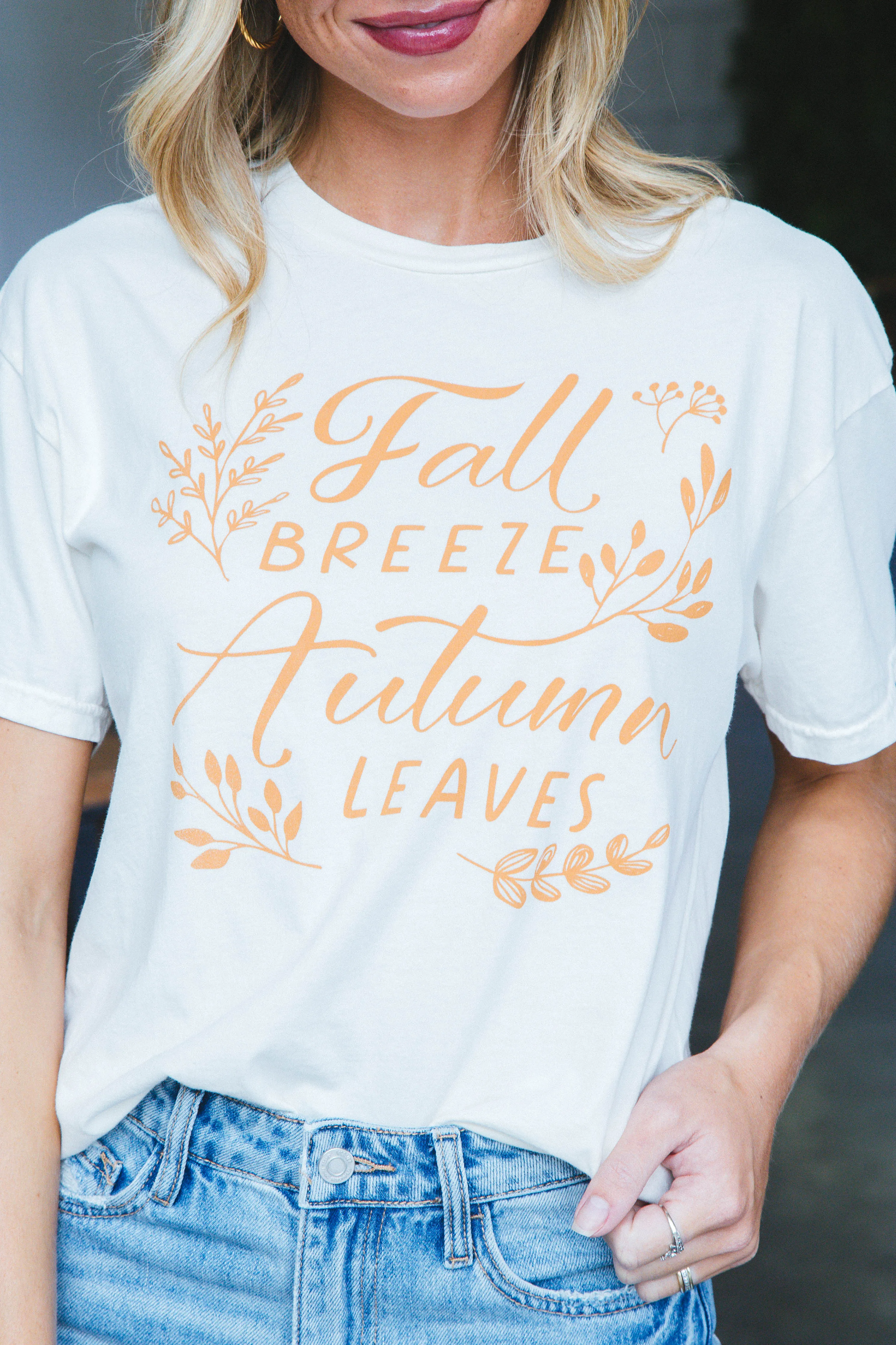 Fall Breeze Mineral Graphic Tee, Mineral Ivory