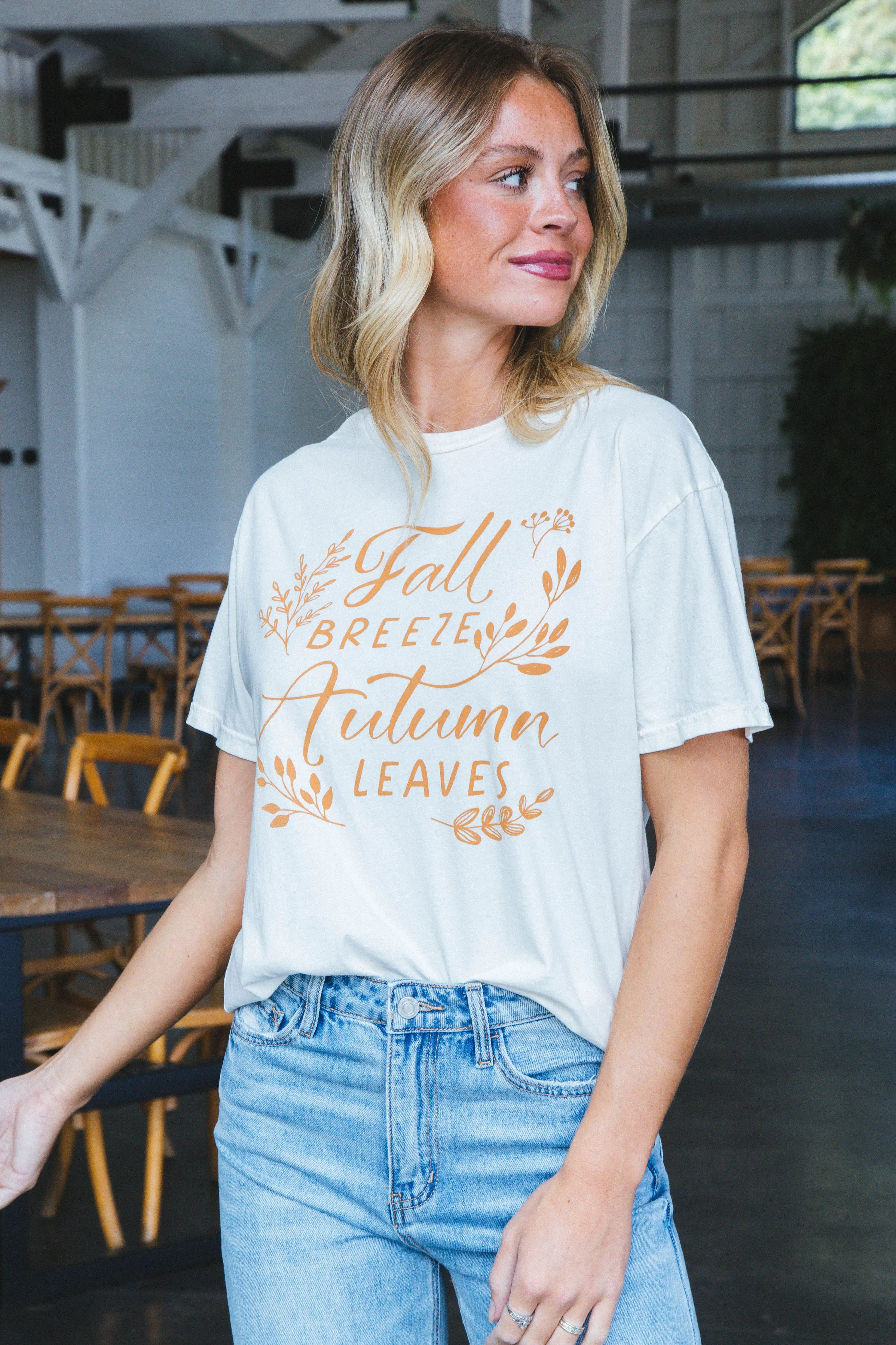 Fall Breeze Mineral Graphic Tee, Mineral Ivory