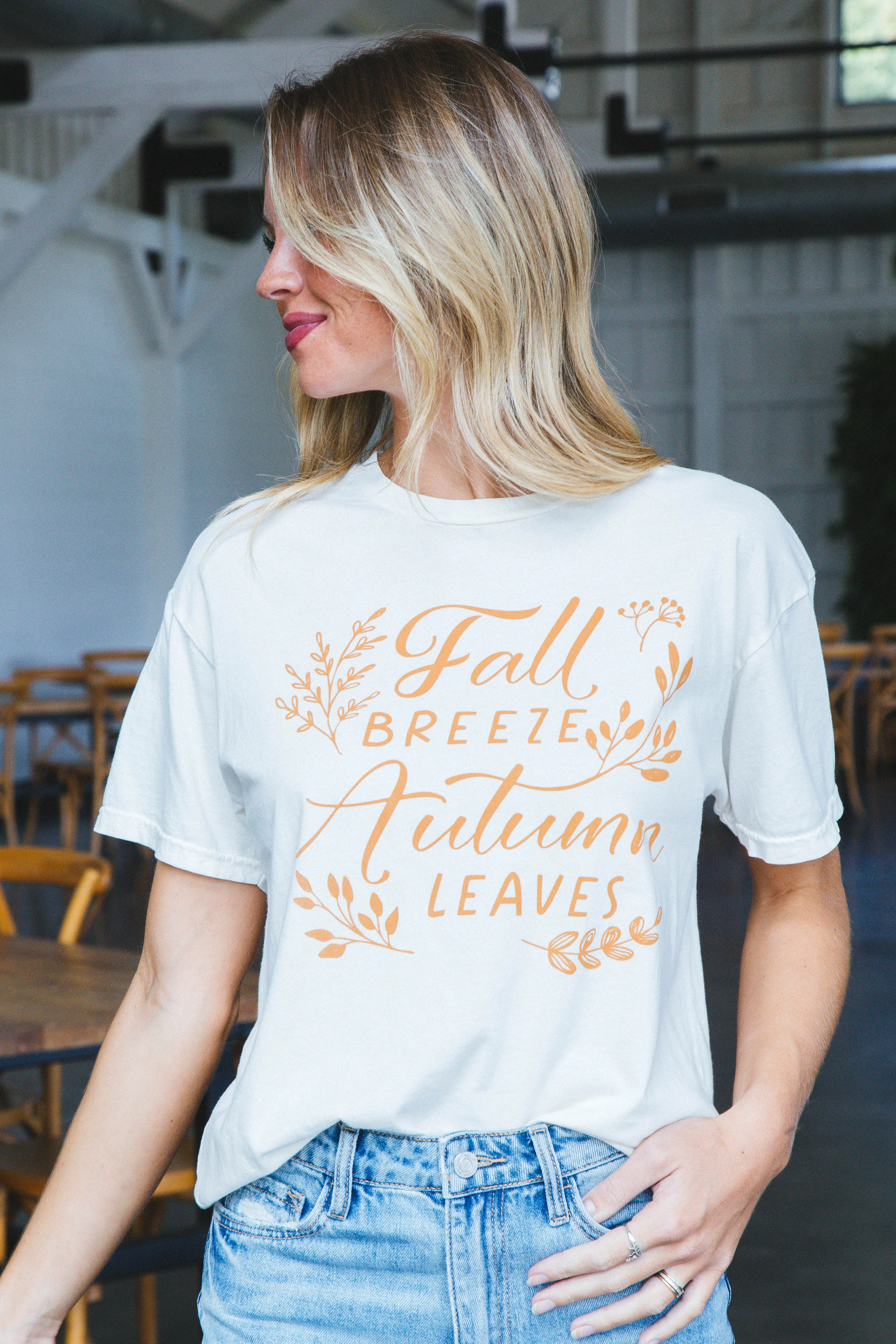 Fall Breeze Mineral Graphic Tee, Mineral Ivory