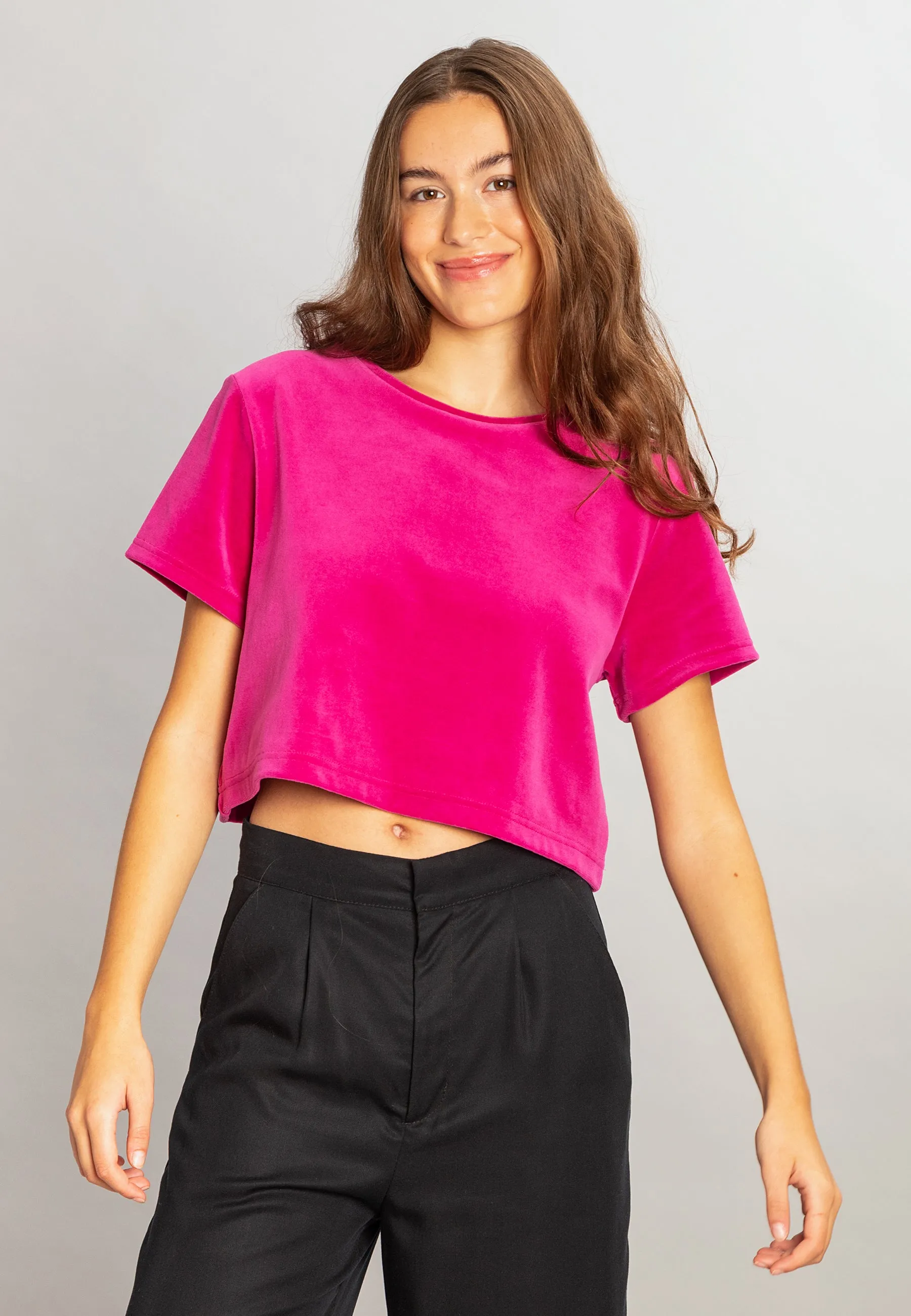 Fleur T-shirt Magenta Pink