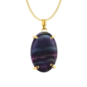 Fluorite Gemstone Pendant