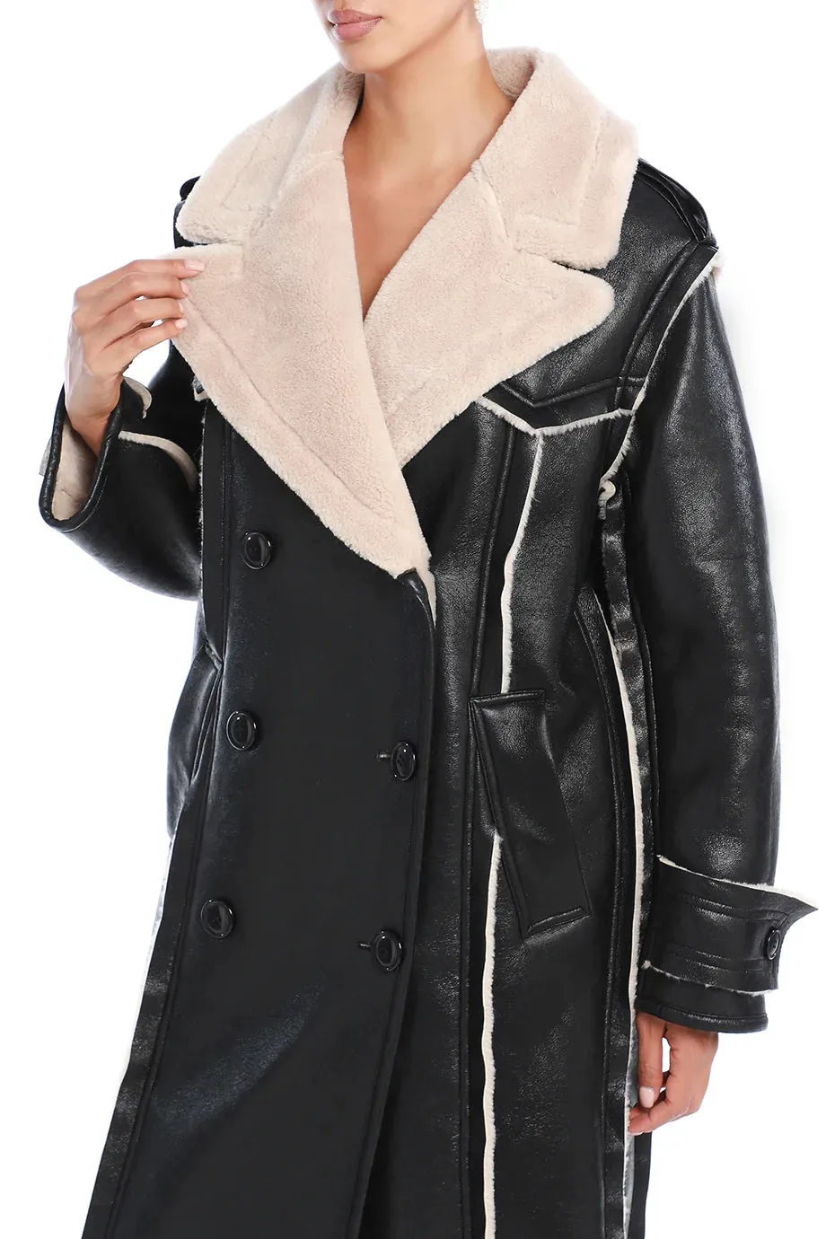 Frankie Faux Shearling Coat