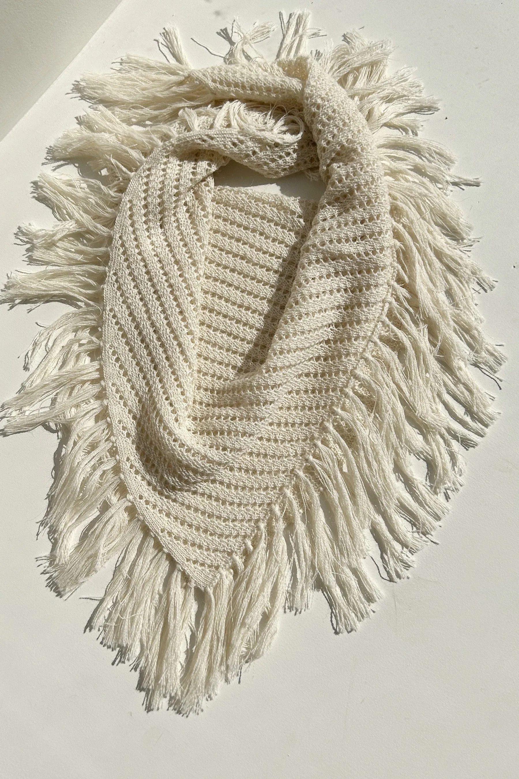 Fringe Scarf in Baby Alpaca