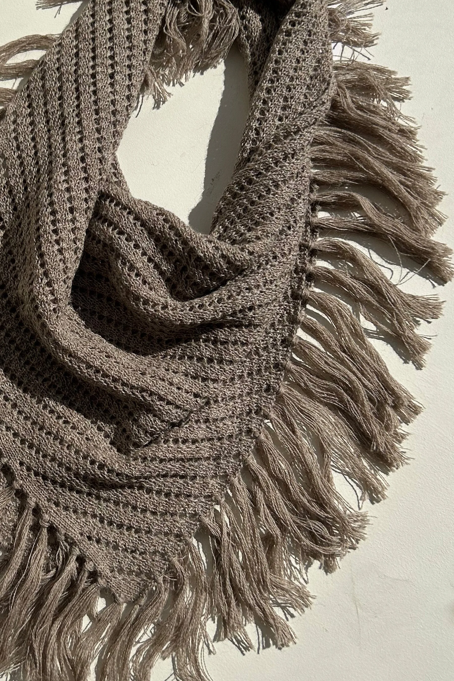 Fringe Scarf in Baby Alpaca