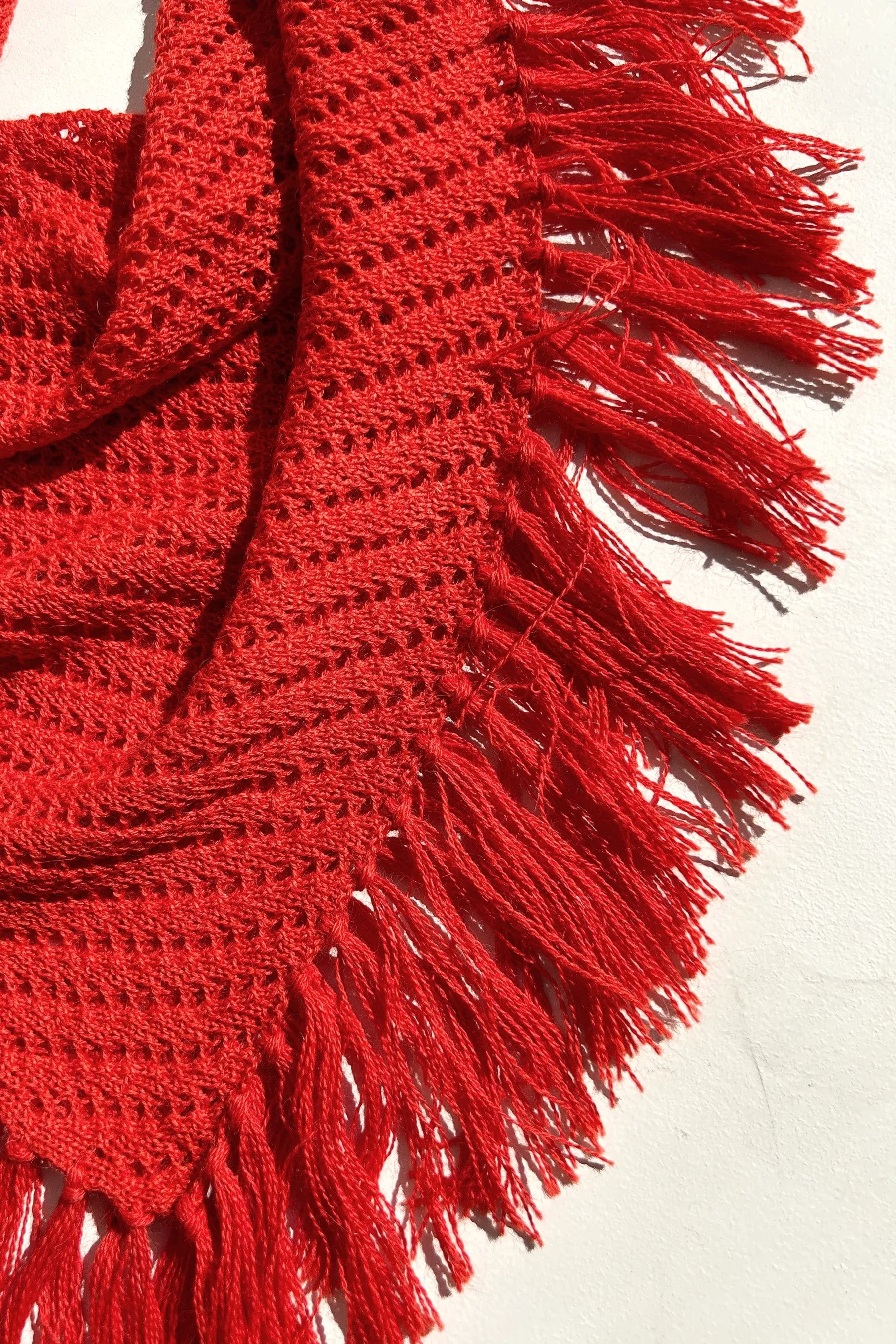 Fringe Scarf in Baby Alpaca