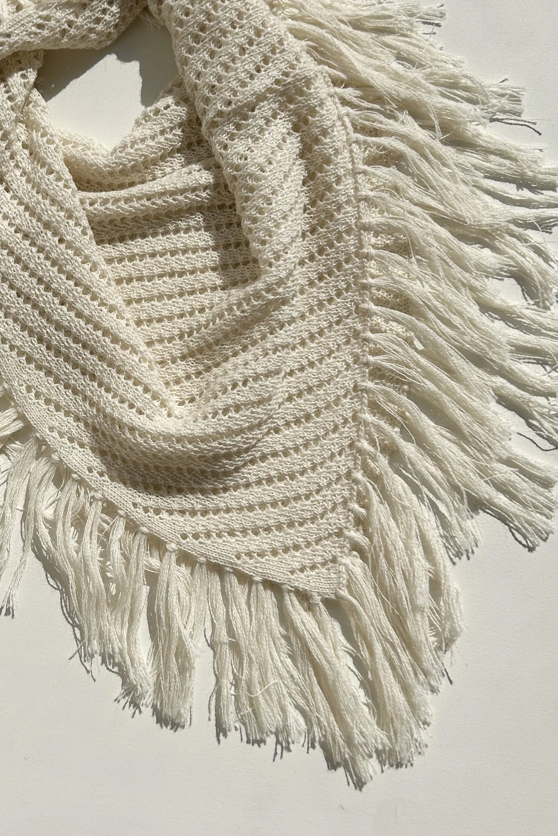 Fringe Scarf in Baby Alpaca