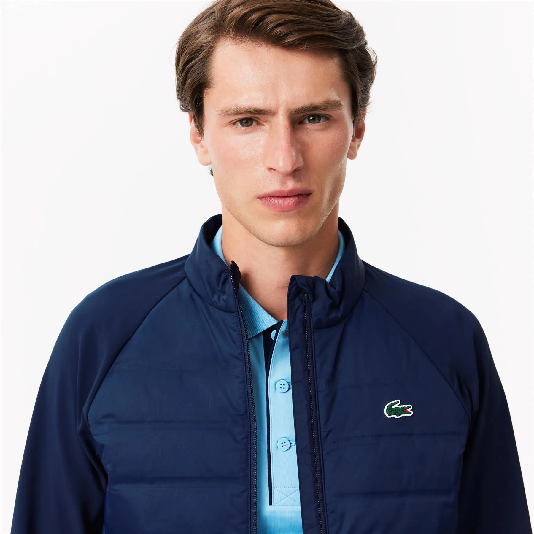 Full Zip Stretch Padded Hybrid Jacket Navy - AW24