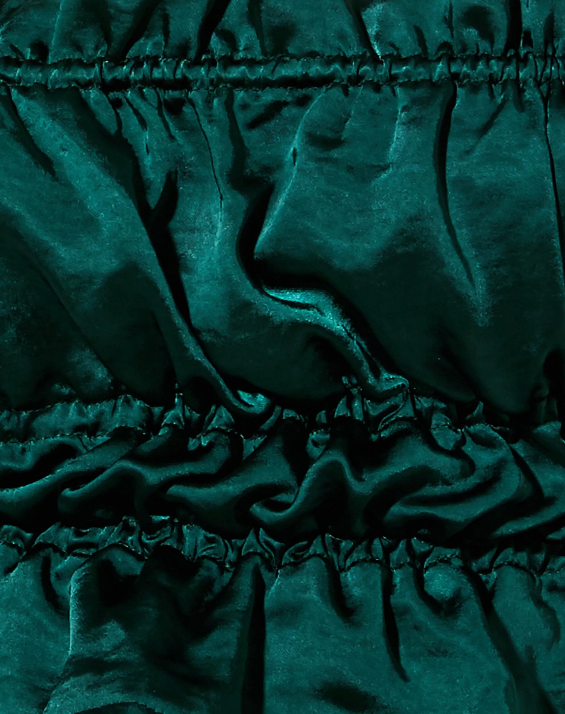 Gamera Cami Top in Satin Forest Green