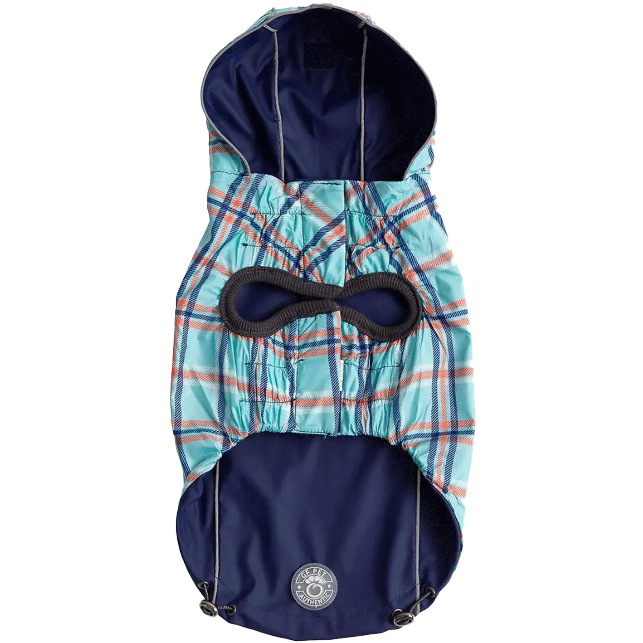 GF Pet Reversible Navy Dog Rain Jacket