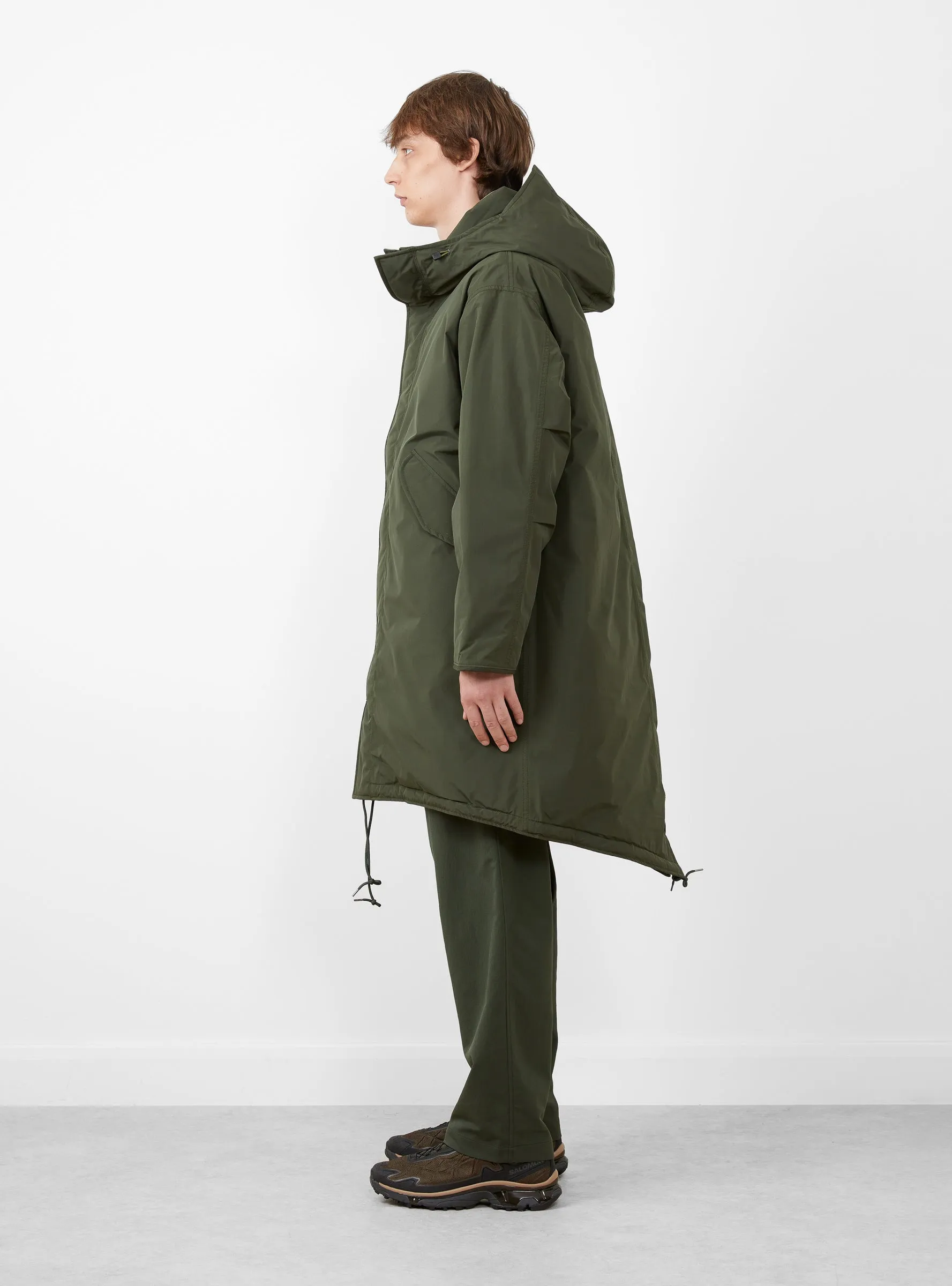 GORE-TEX Long Down Coat Khaki Green