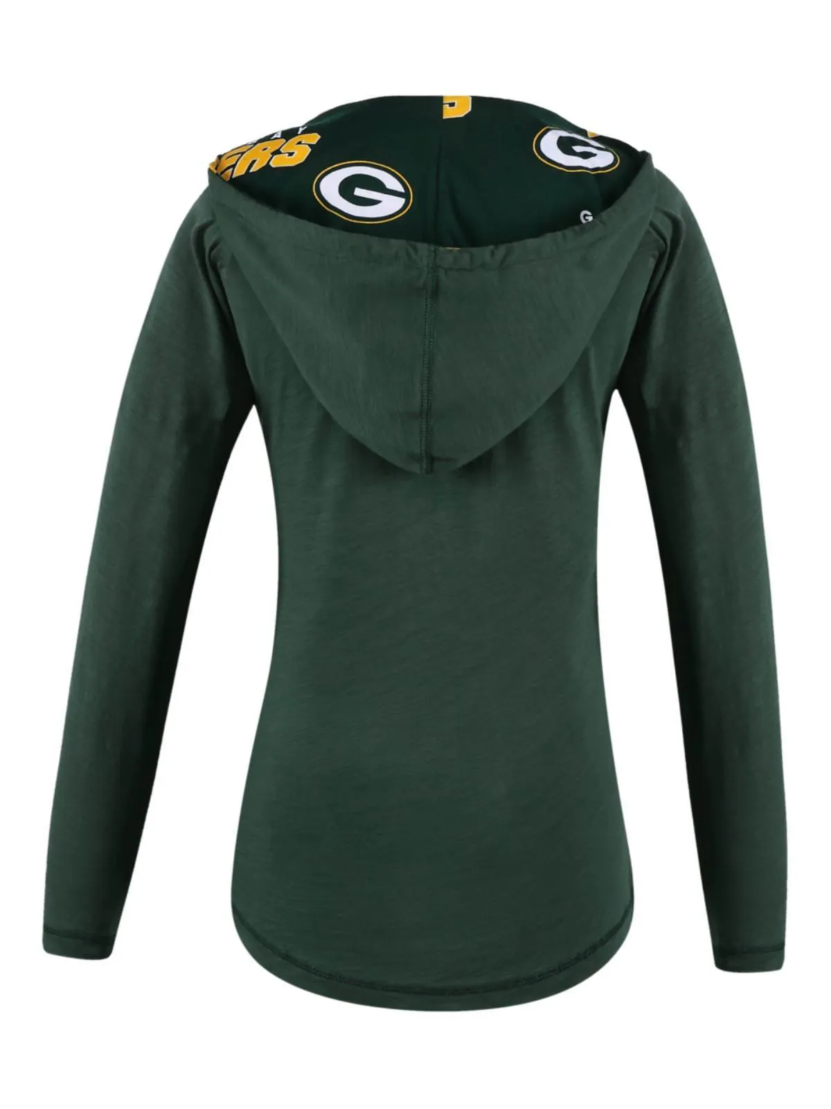 Green Bay Packers Concepts Sport WOMEN'S Green Slide LS Hooded T-Shirt