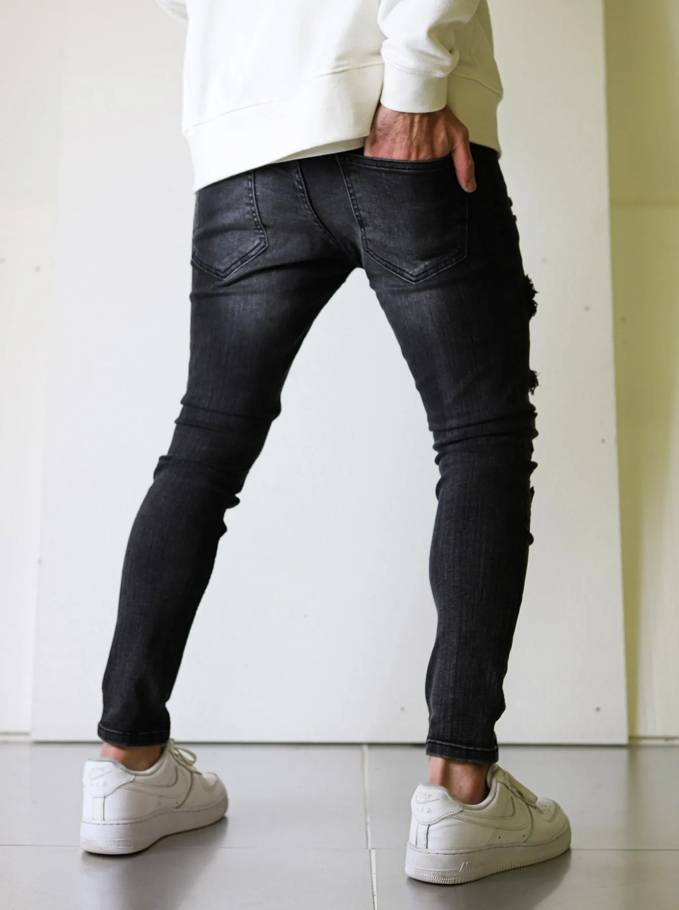 Green Diamond Black Jeans