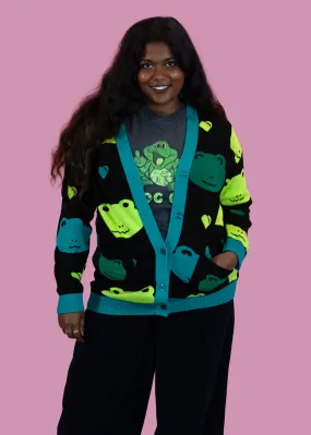 Home of Rainbows - Froggy Friends Knit Cardigan