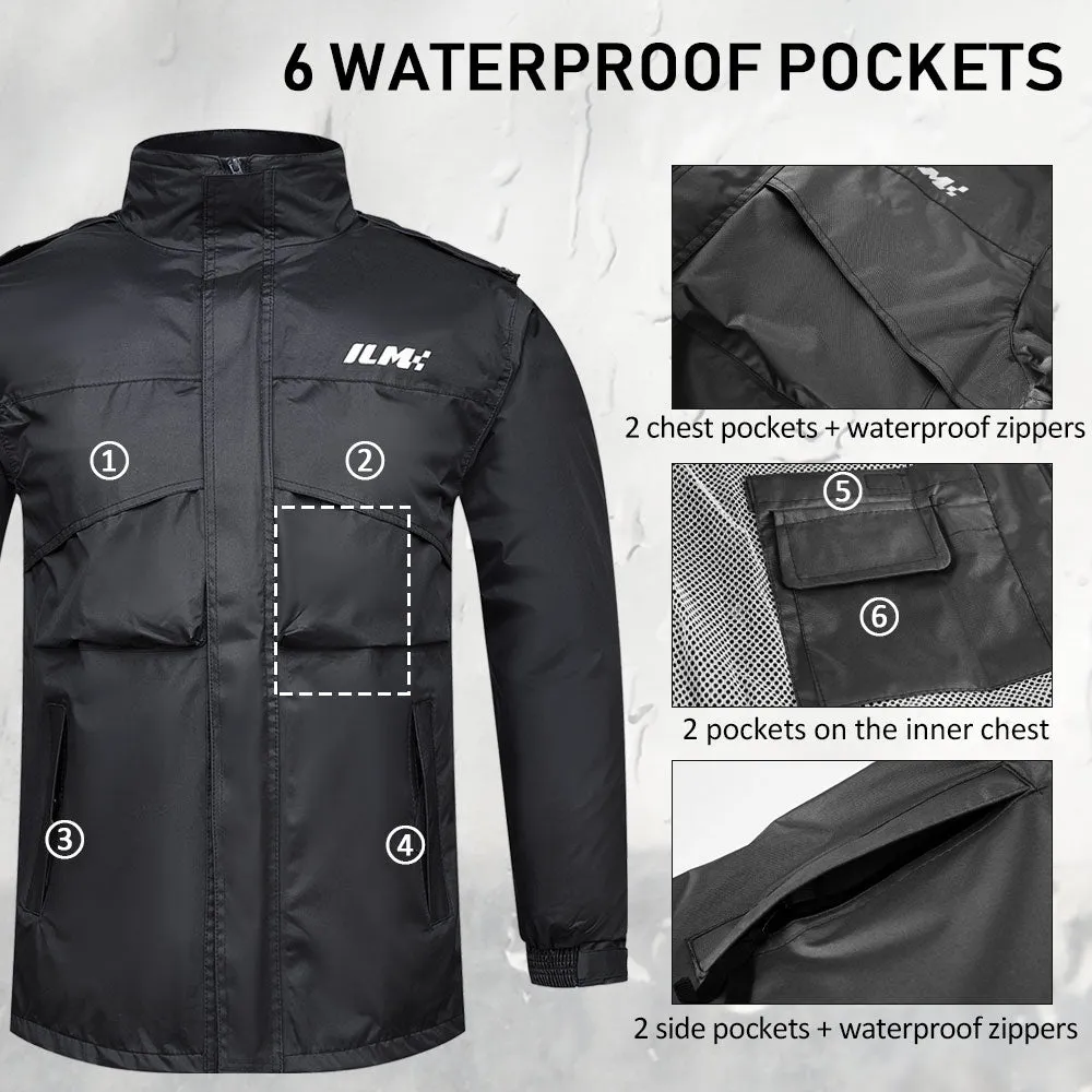 ILM Motorcycle Rain Wear Model RS02