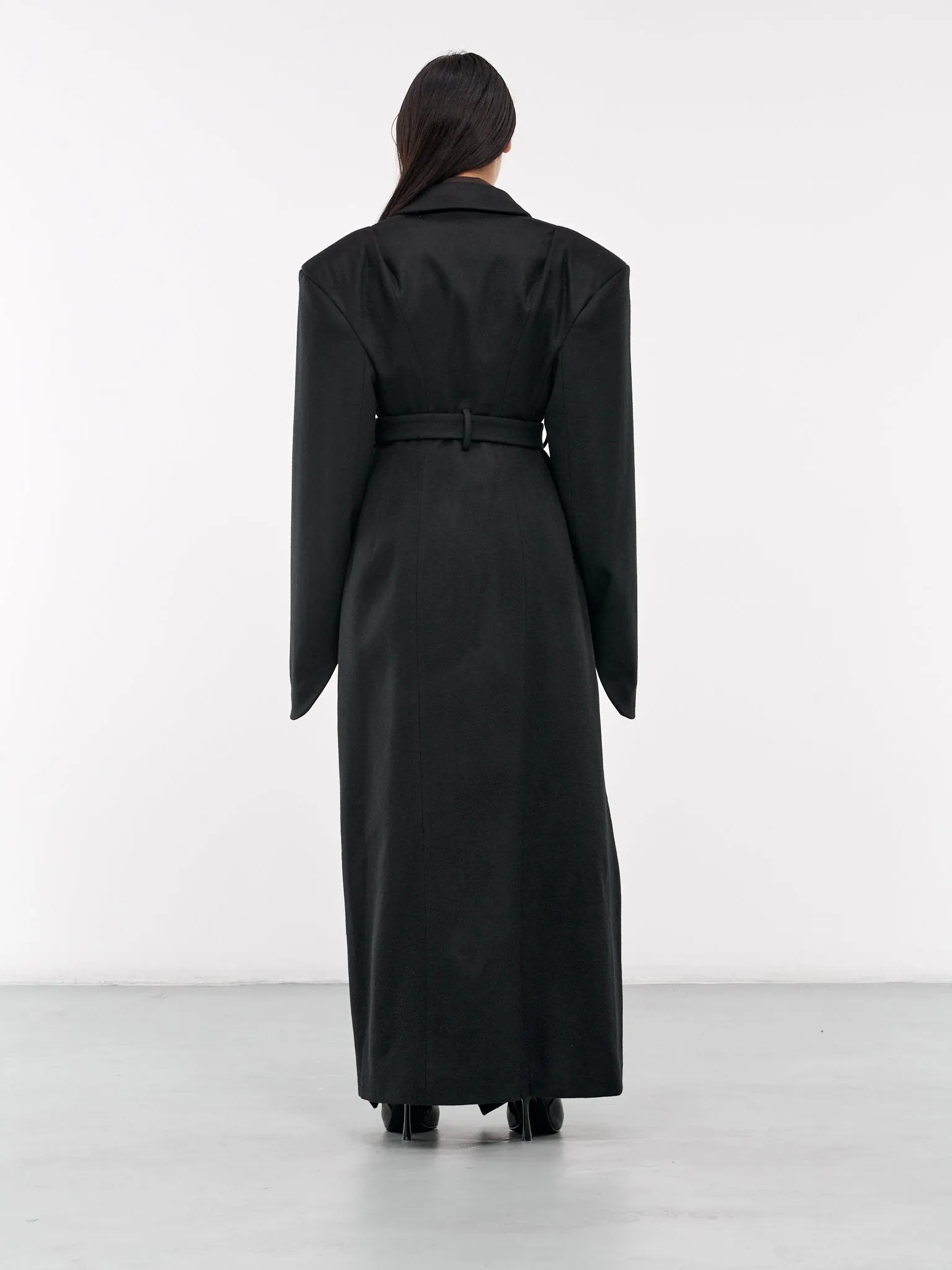 Inverse Wool Coat (417-176-BLACK)