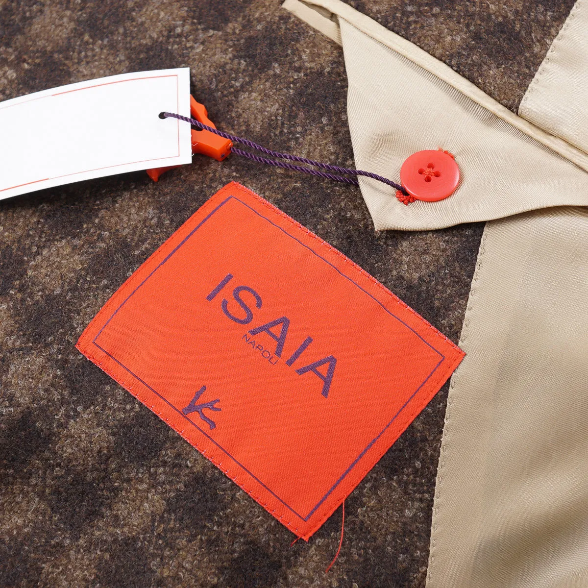 Isaia Slim-Fit Tonal Check Wool Sport Coat